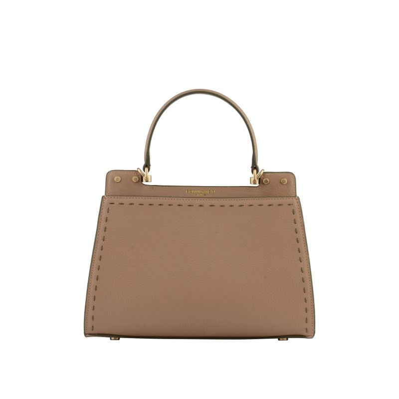 Handbag - cowhide leather POURCHET Brown