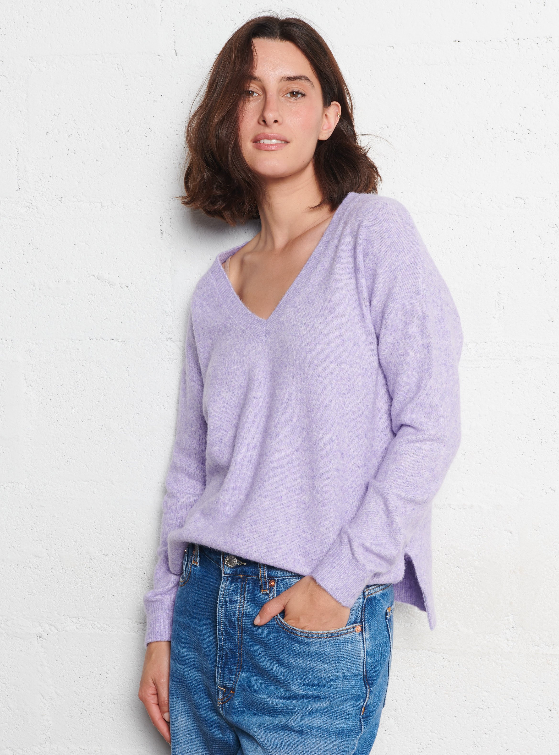 Pull col V  LA PETITE ETOILE