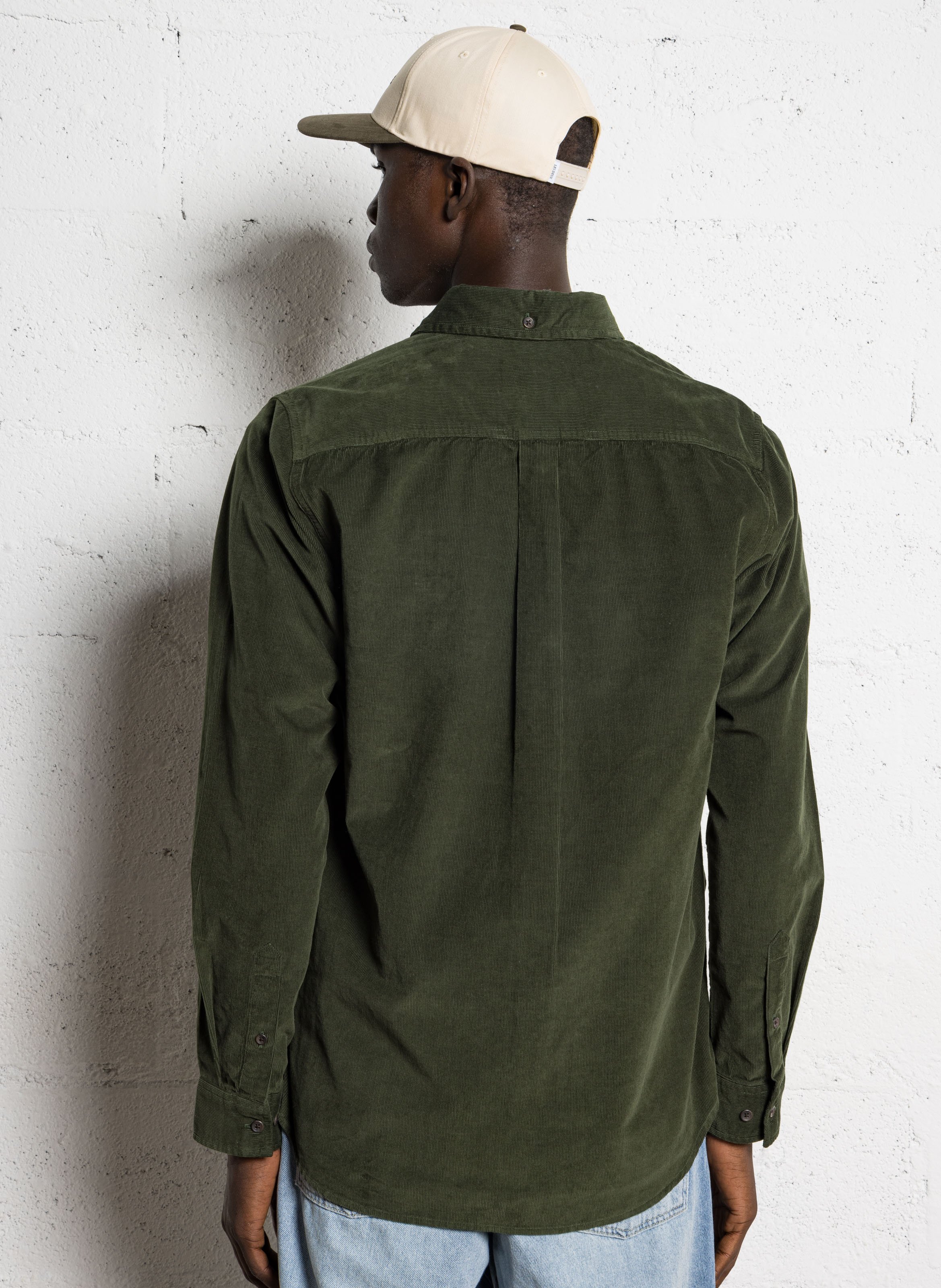 Rechte blouse van biokatoen LES DEUX Groen