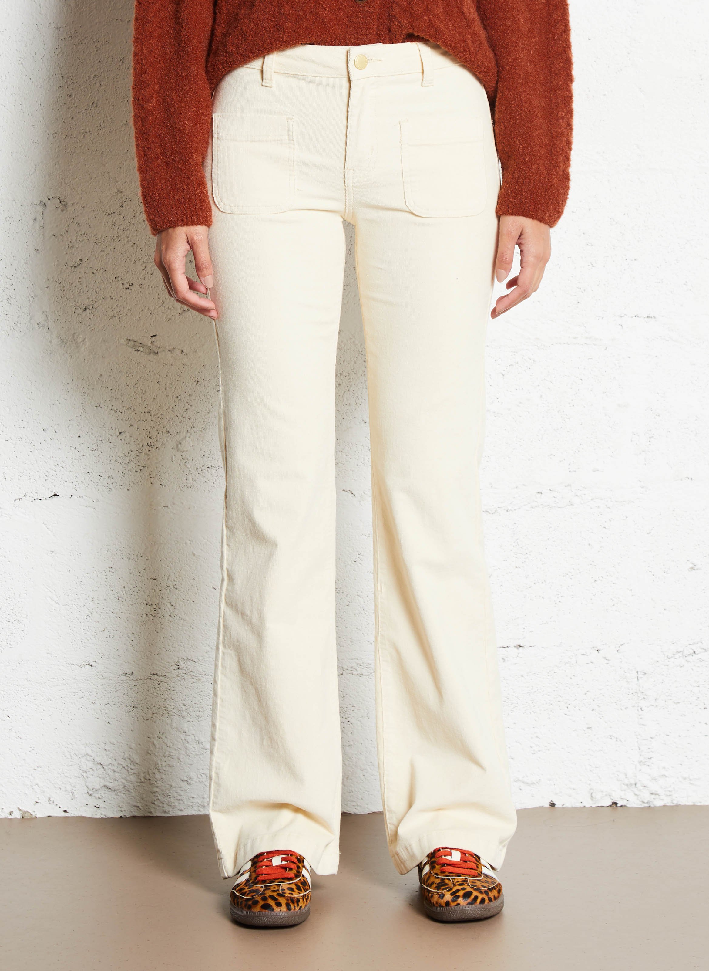 Pantalon droit velours uni LA PETITE ETOILE