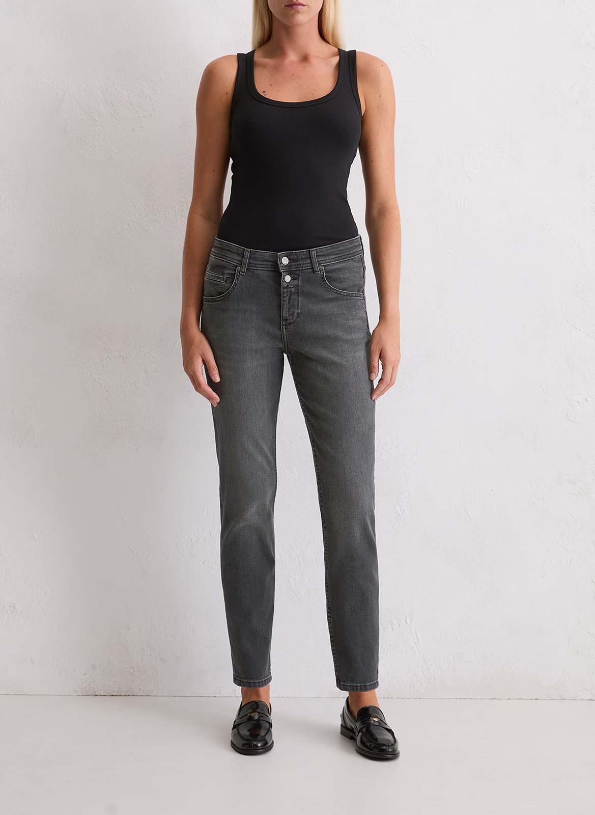 Vaquero desteñido con 5 bolsillos MARC O'POLO Gris