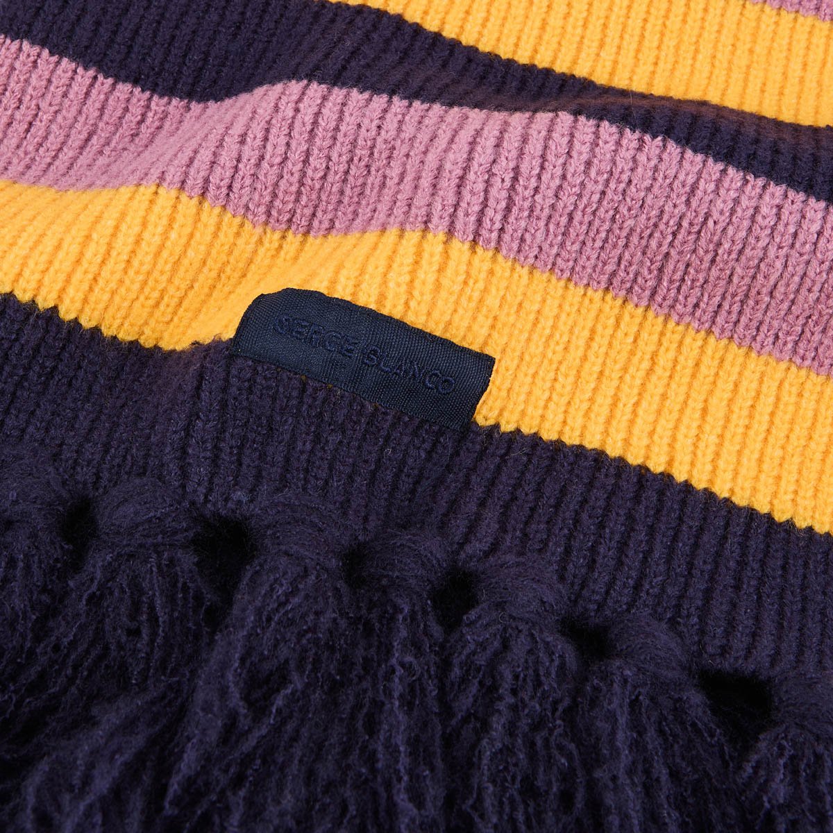 Striped scarf SERGE BLANCO Purple