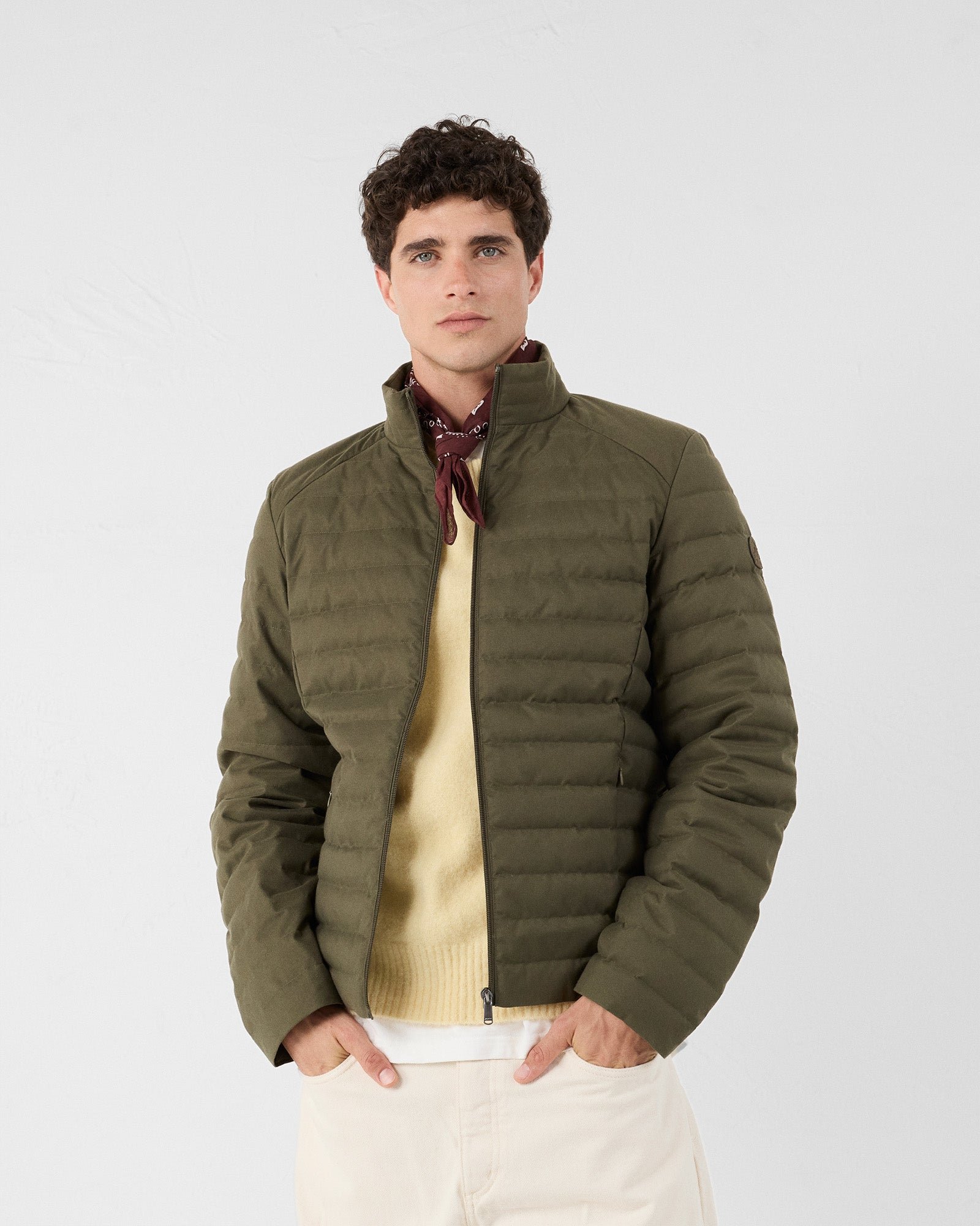 Woolen padded jacket "Matai" JOTT Green