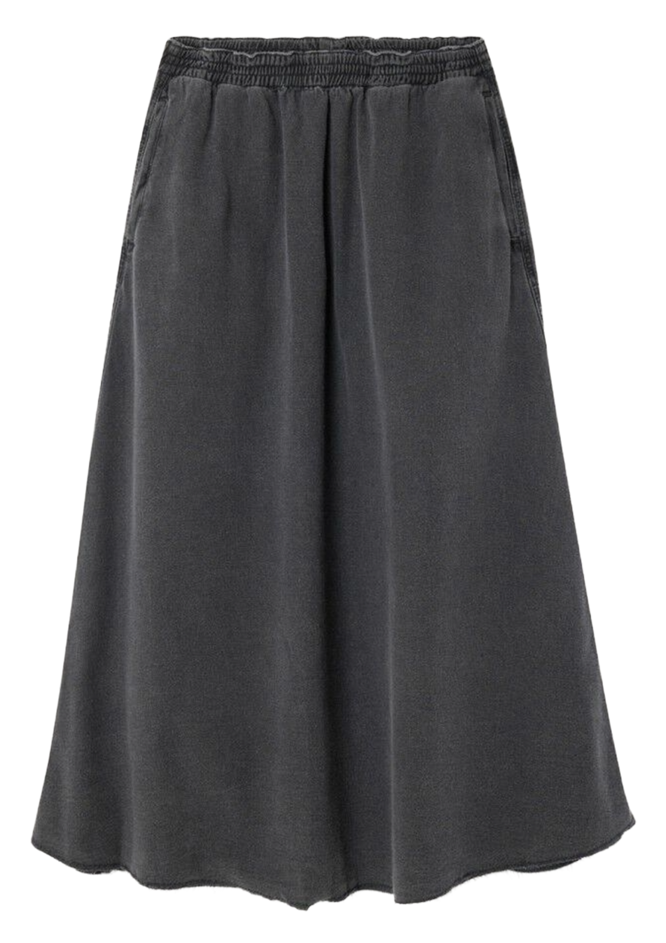 Long A-line cotton skirt AMERICAN VINTAGE Black