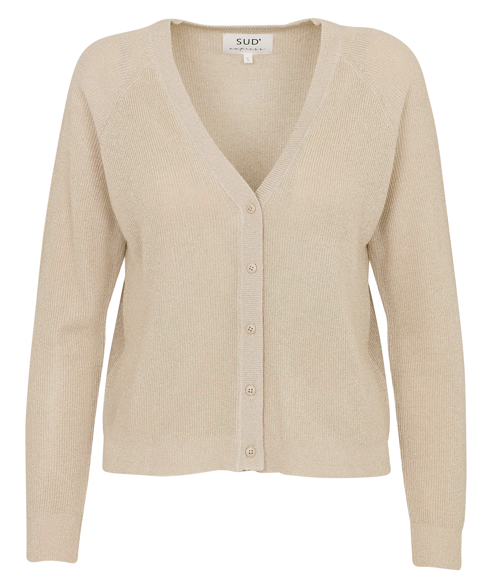 Gilet droit à col V GILY Gold