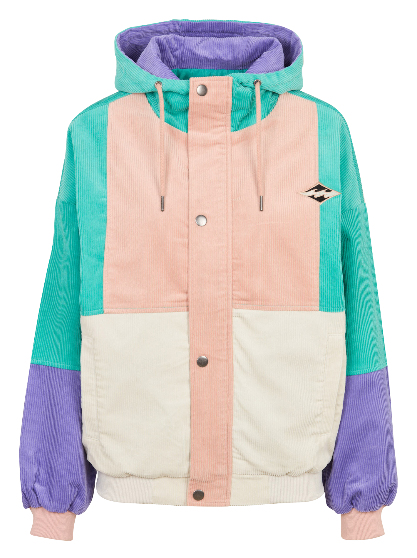 Corduroy hooded jacket BILLABONG Multicolored