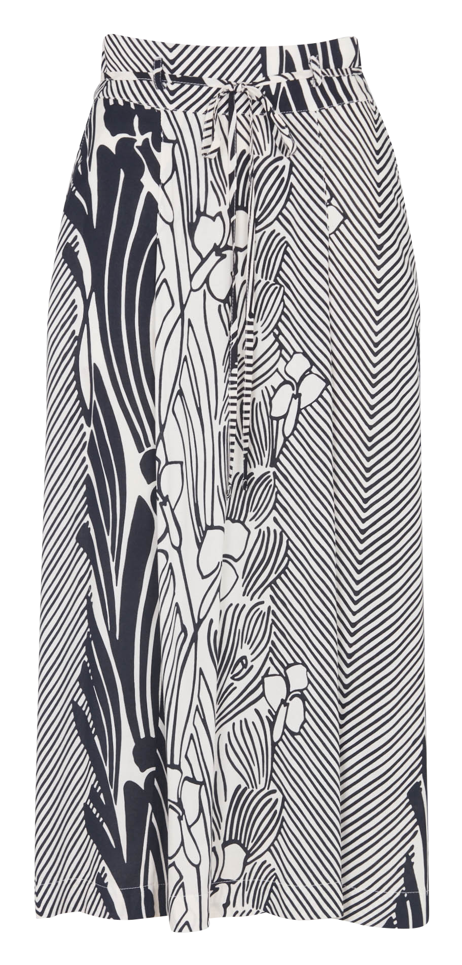 Anel printed midi skirt LA FEE MARABOUTEE Black