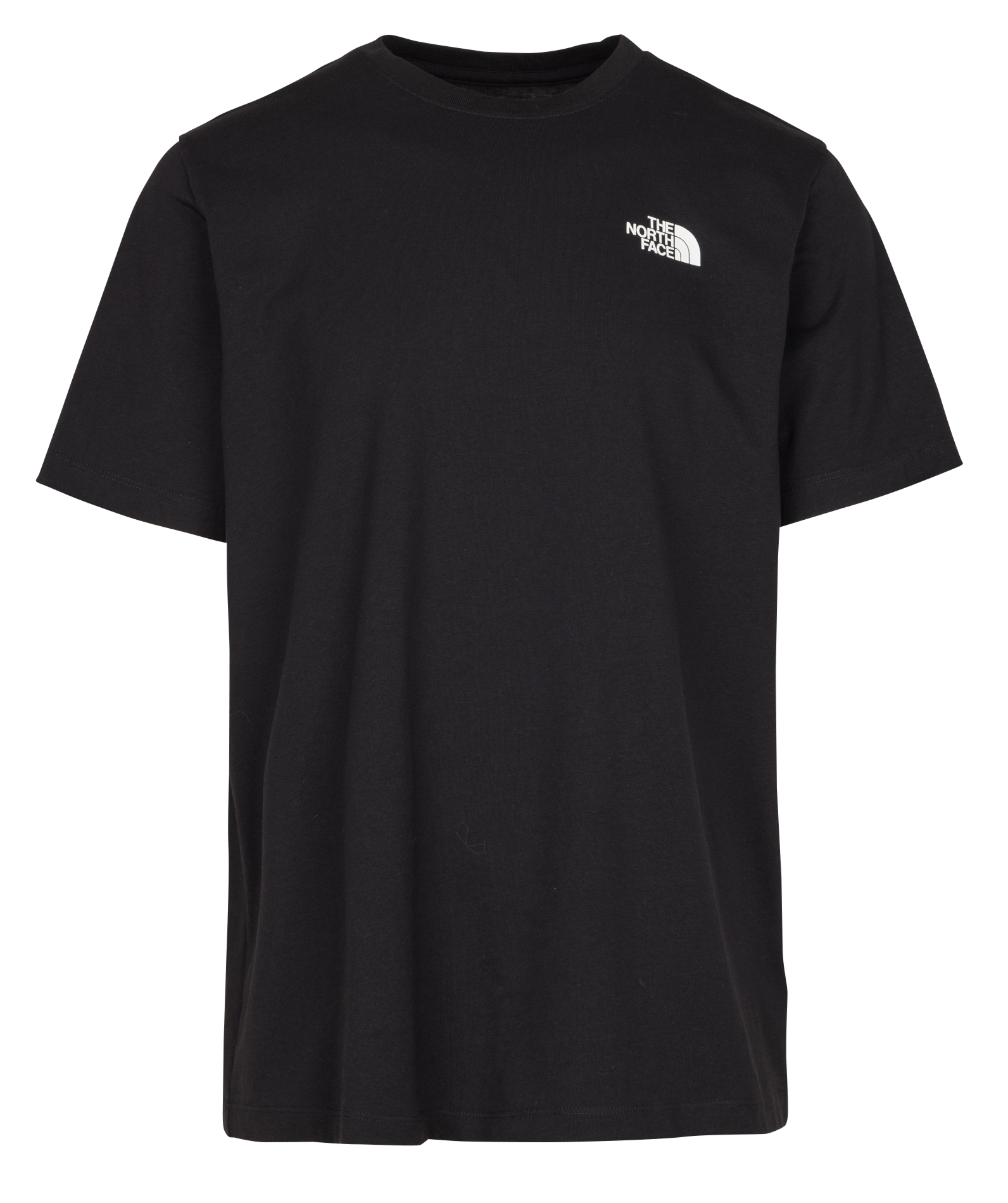 Recht, katoenen T-shirt met ronde hals en zeefdruk THE NORTH FACE