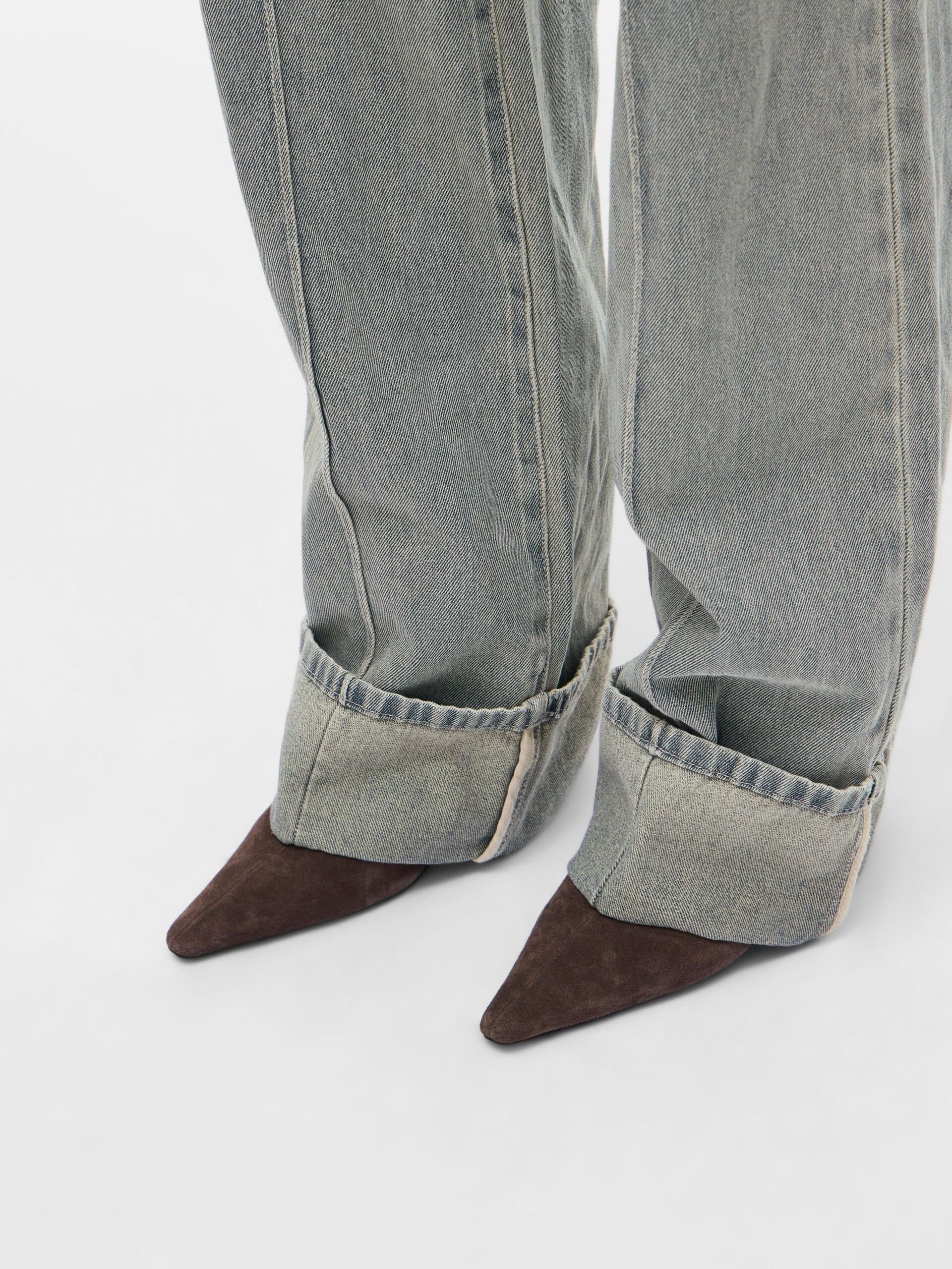 Straight leg jeans in cotton and recycled cotton. ROUGE EDIT Blue