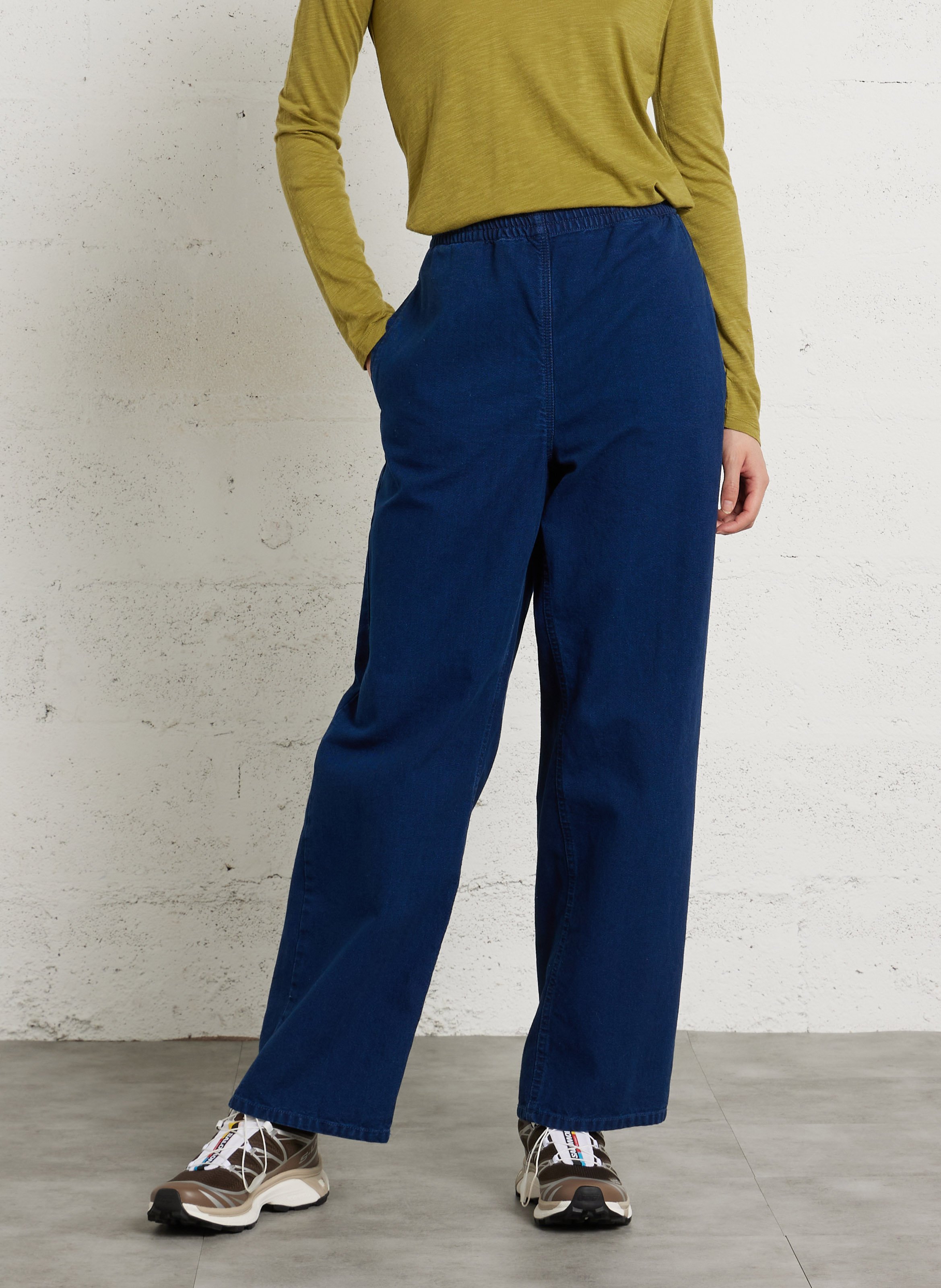 Rechte broek van spijkerstof AMERICAN VINTAGE Blauw