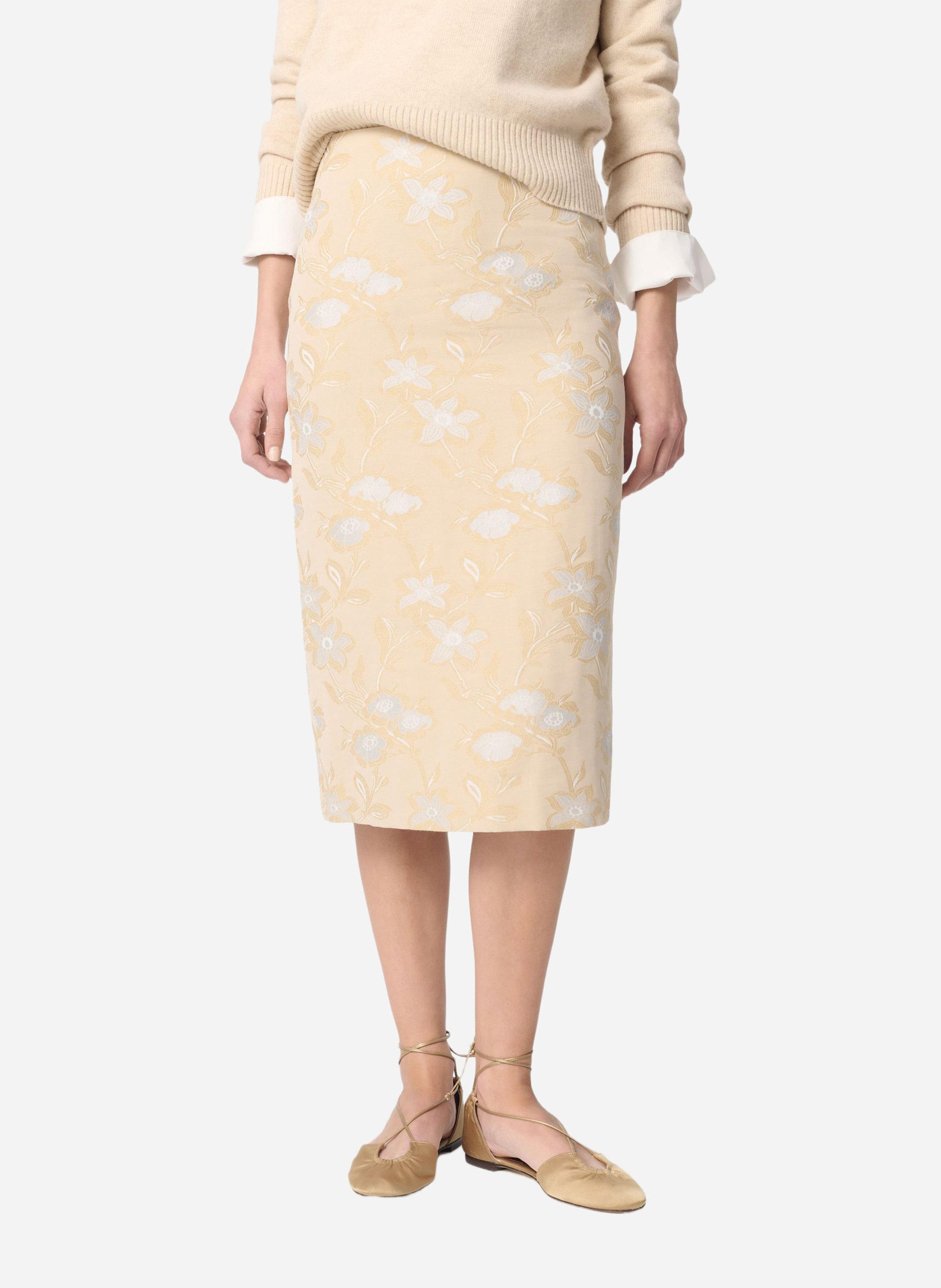 Falda de tubo VANESSA BRUNO Beige