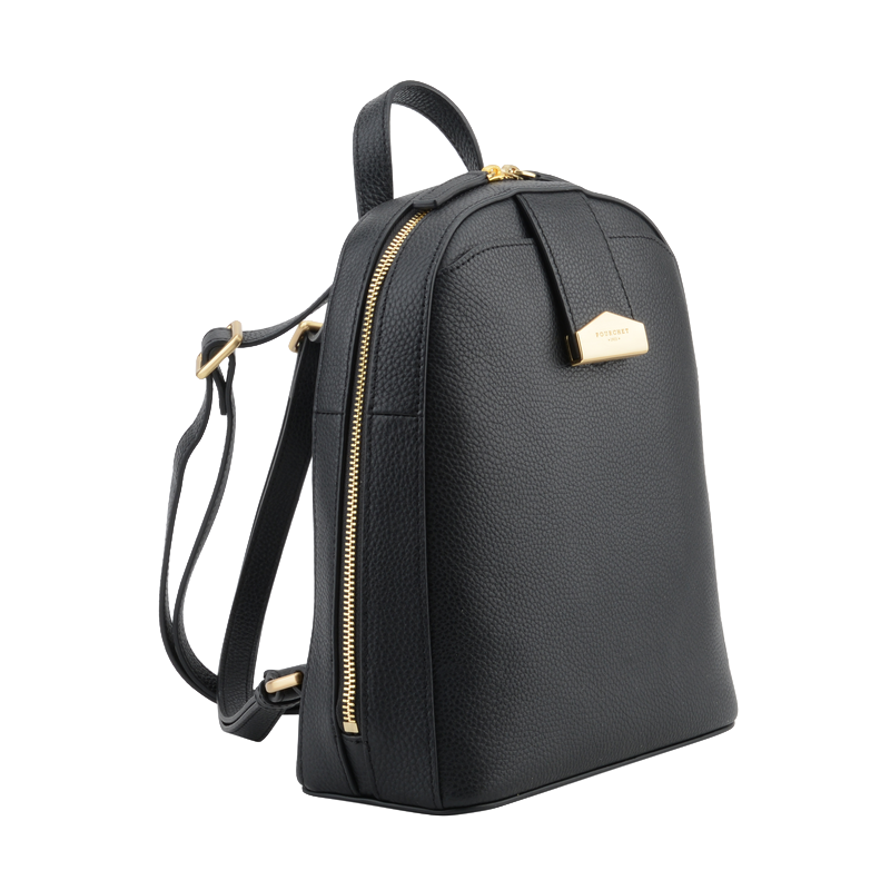 Leather backpack Black