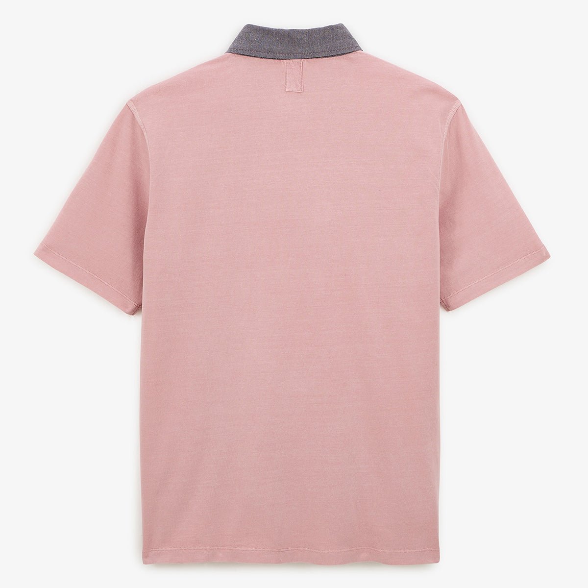 Short-sleeved cotton jersey polo with rooster embroidery. SERGE BLANCO Pink