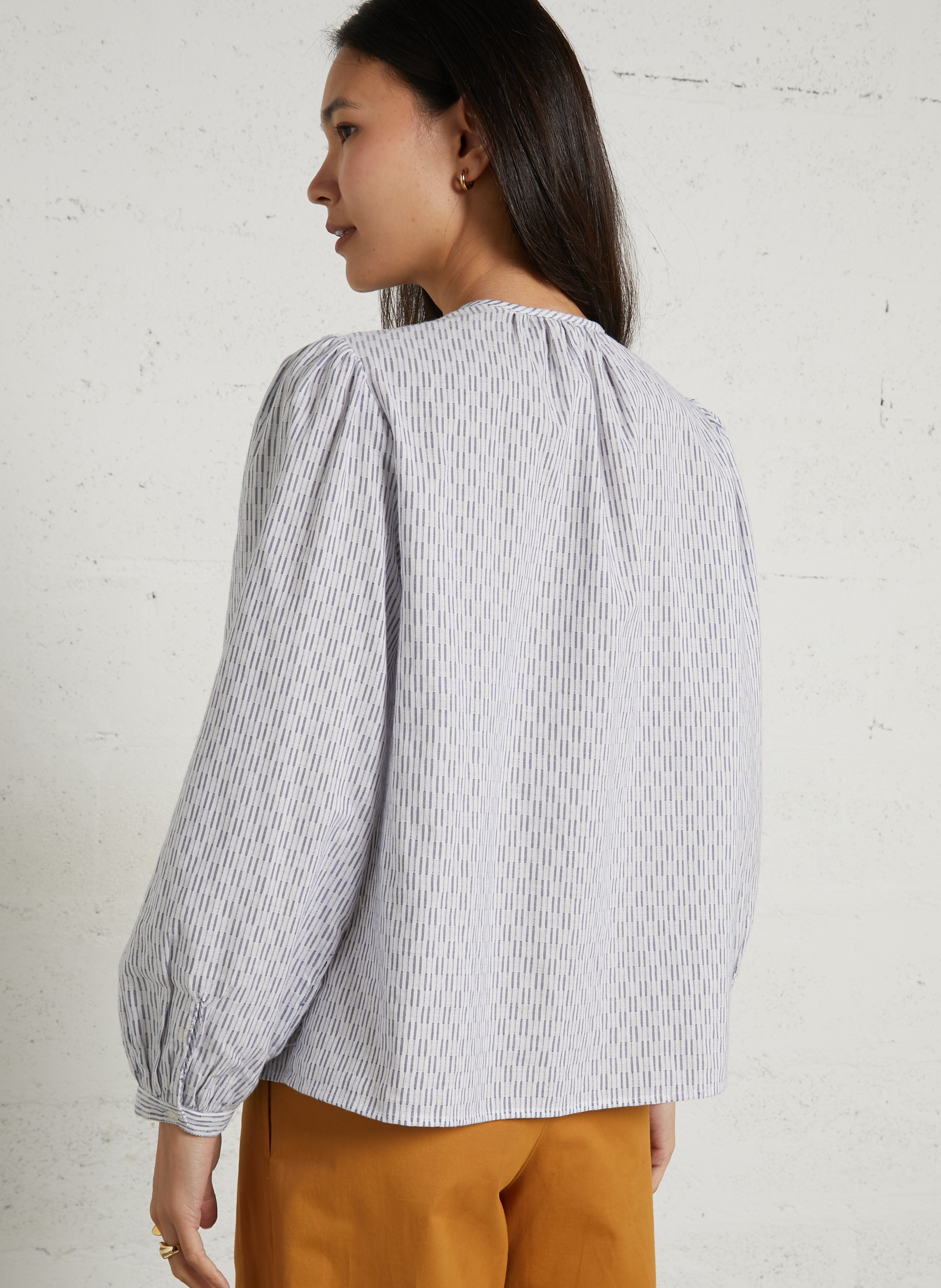 Round-neck cotton shirt LOUISE MISHA Multicolored
