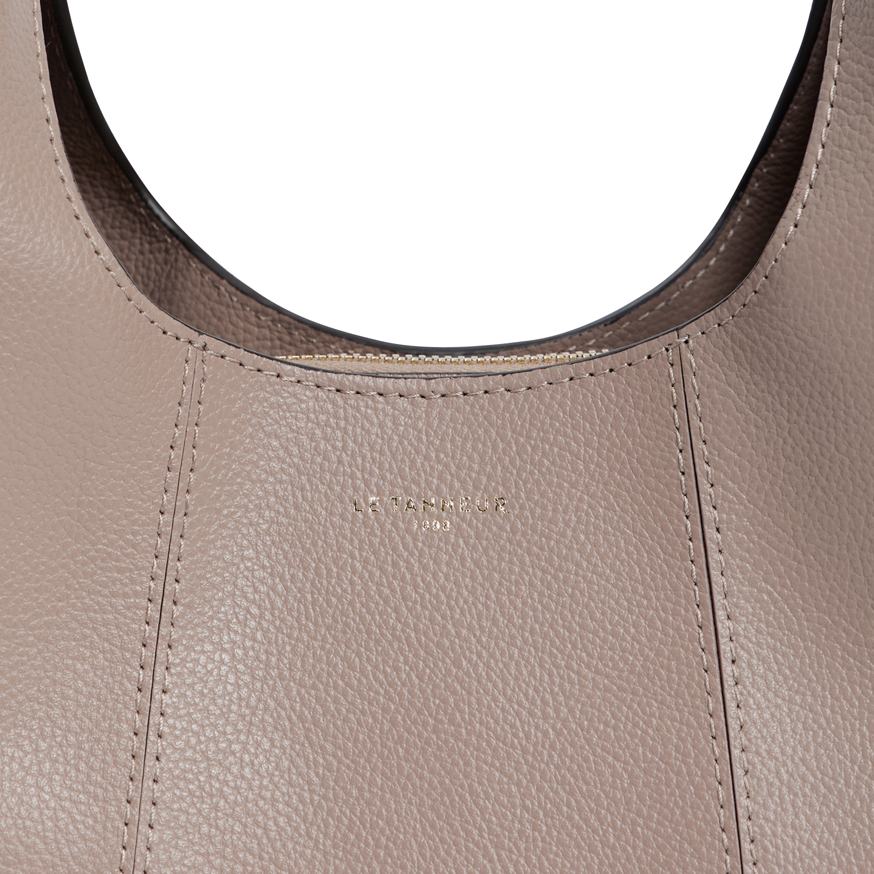 Umhängetasche aus genarbtem Leder LE TANNEUR Beige