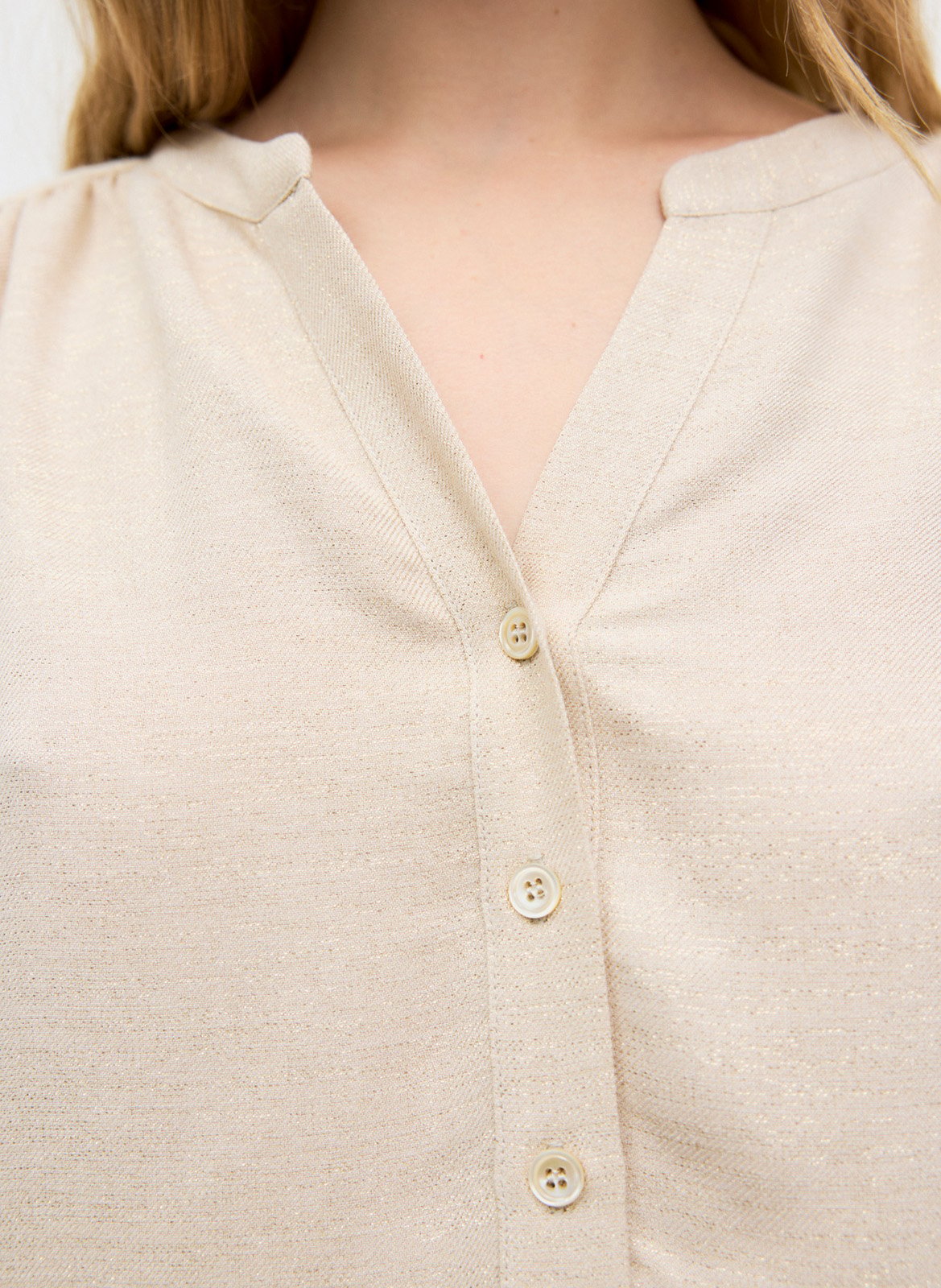 Blouse col tunisien GERARD DAREL Beige
