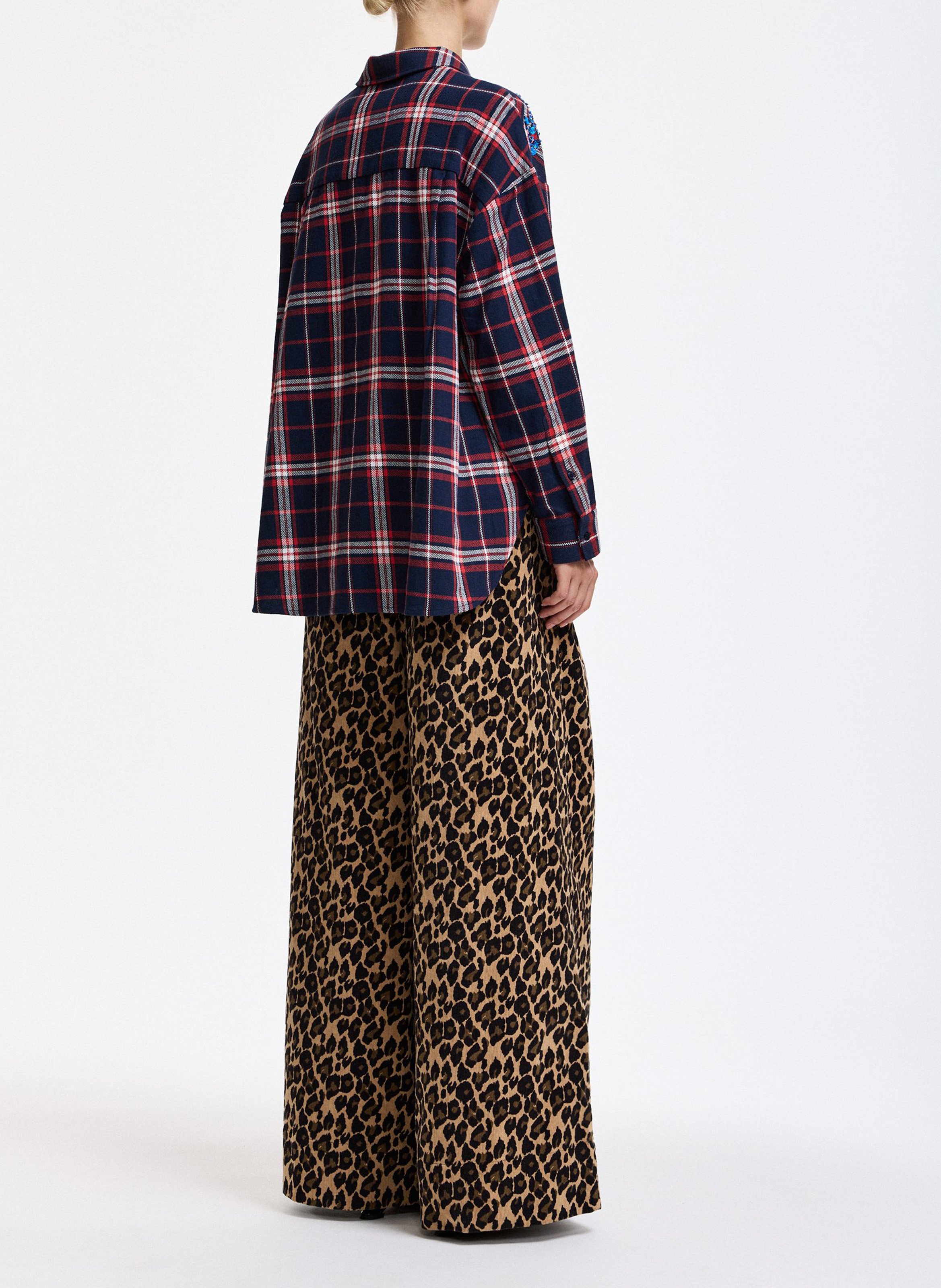 Chemise oversize en coton ESSENTIEL ANTWERP Rouge