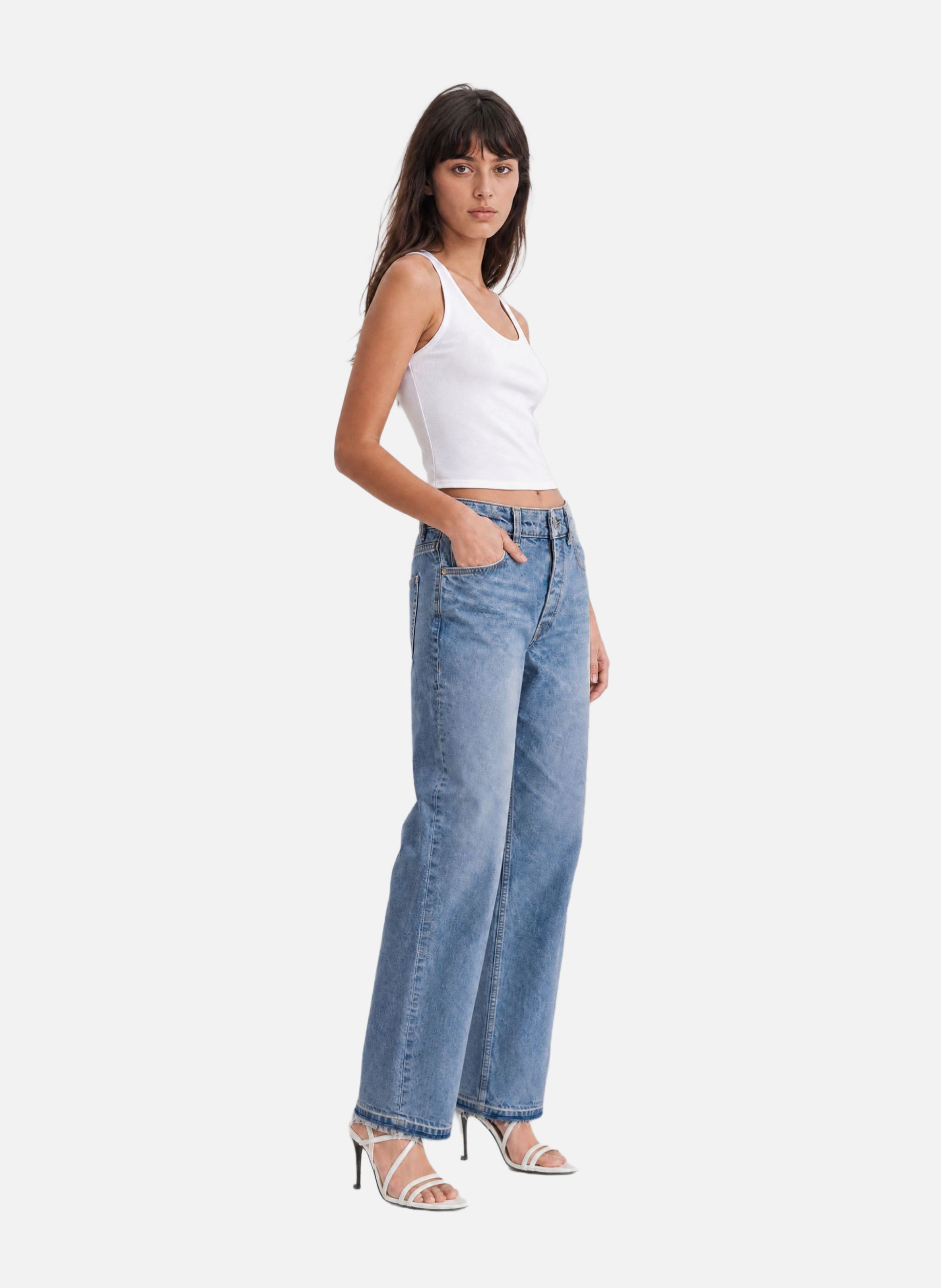 Light blue straight leg jeans THE KOOPLES Blue