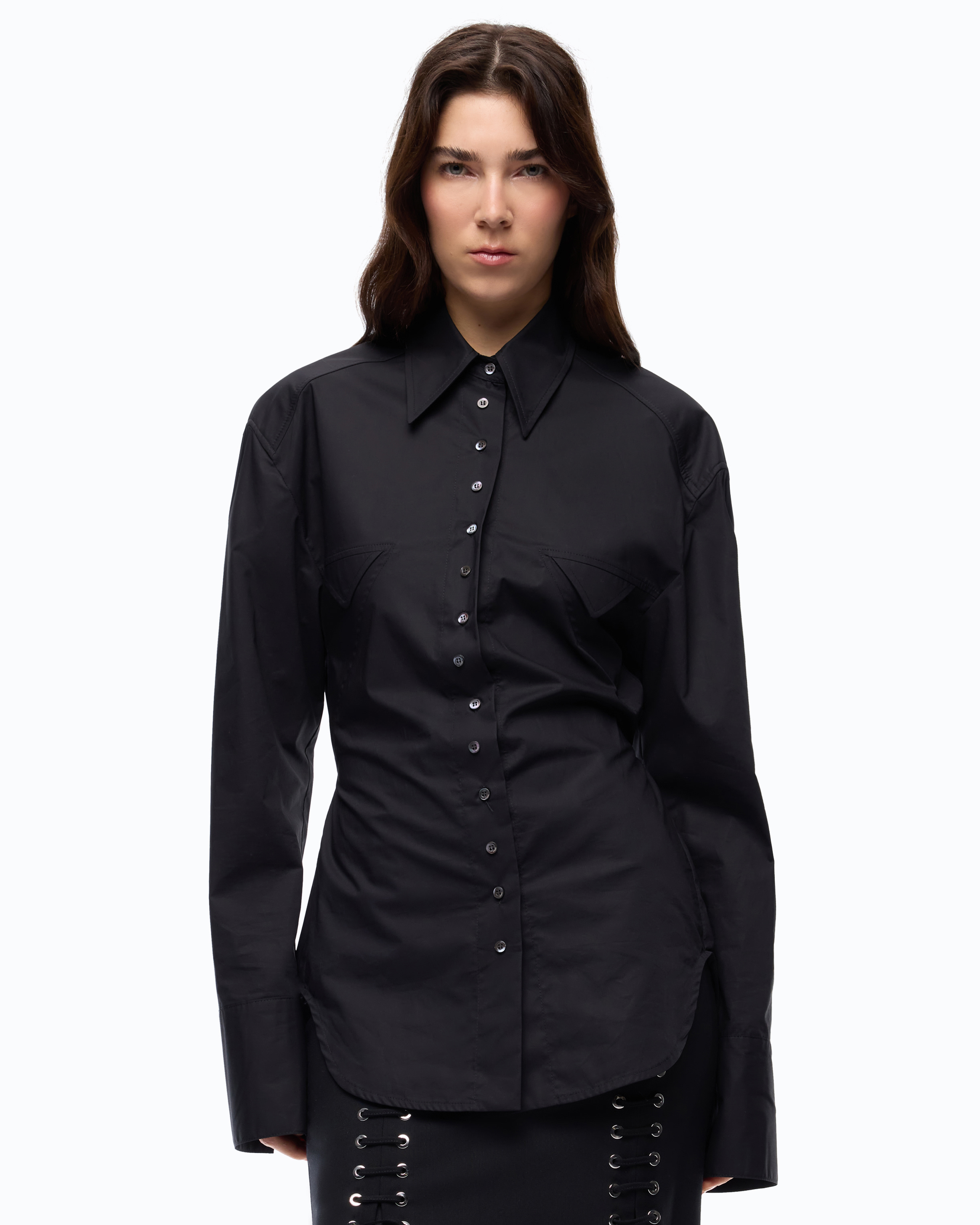 Chemise slim avec lien PINKO Noir