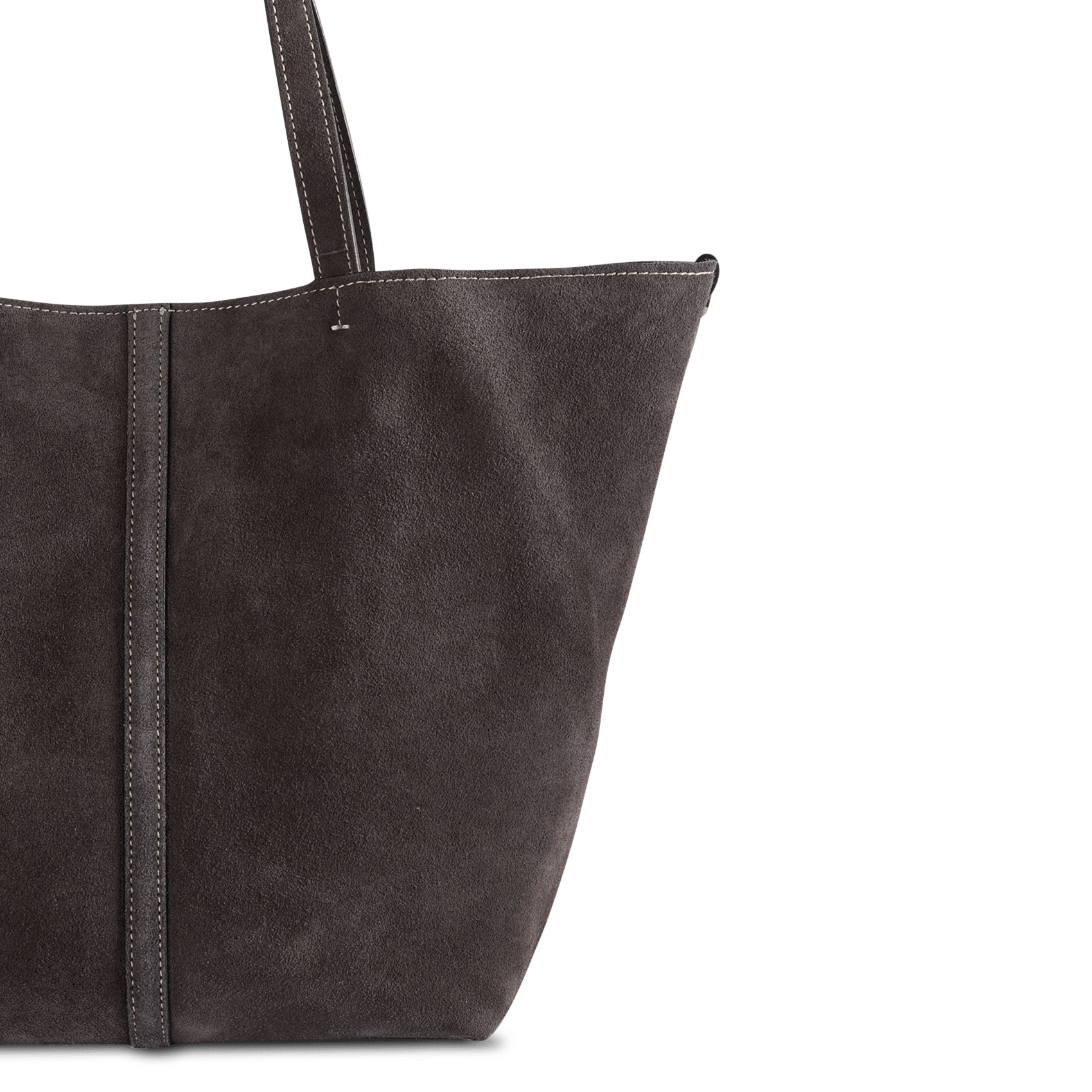Suede tote bag VANESSA BRUNO White