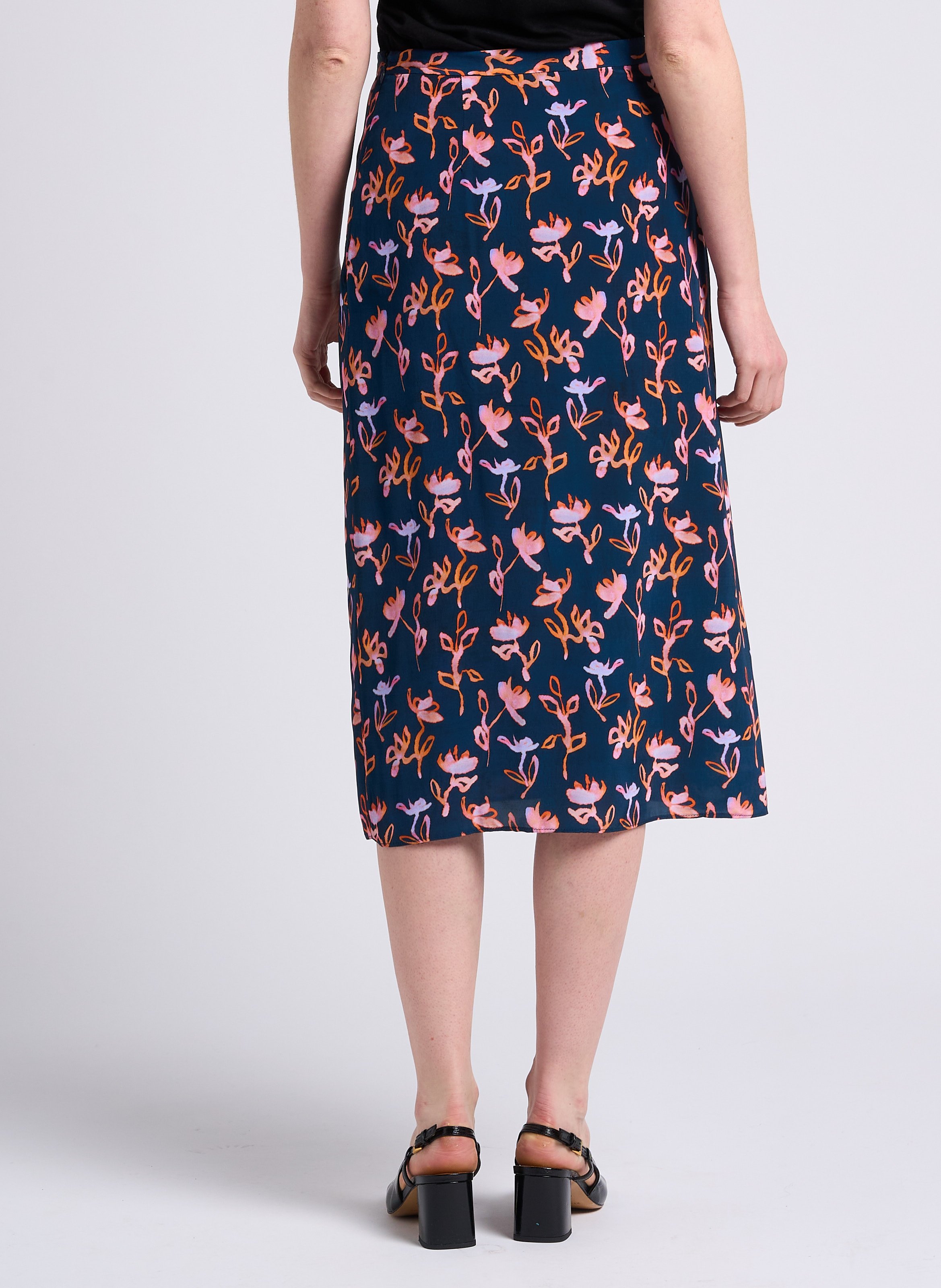 Printed midi wrap skirt PAUL SMITH Blue
