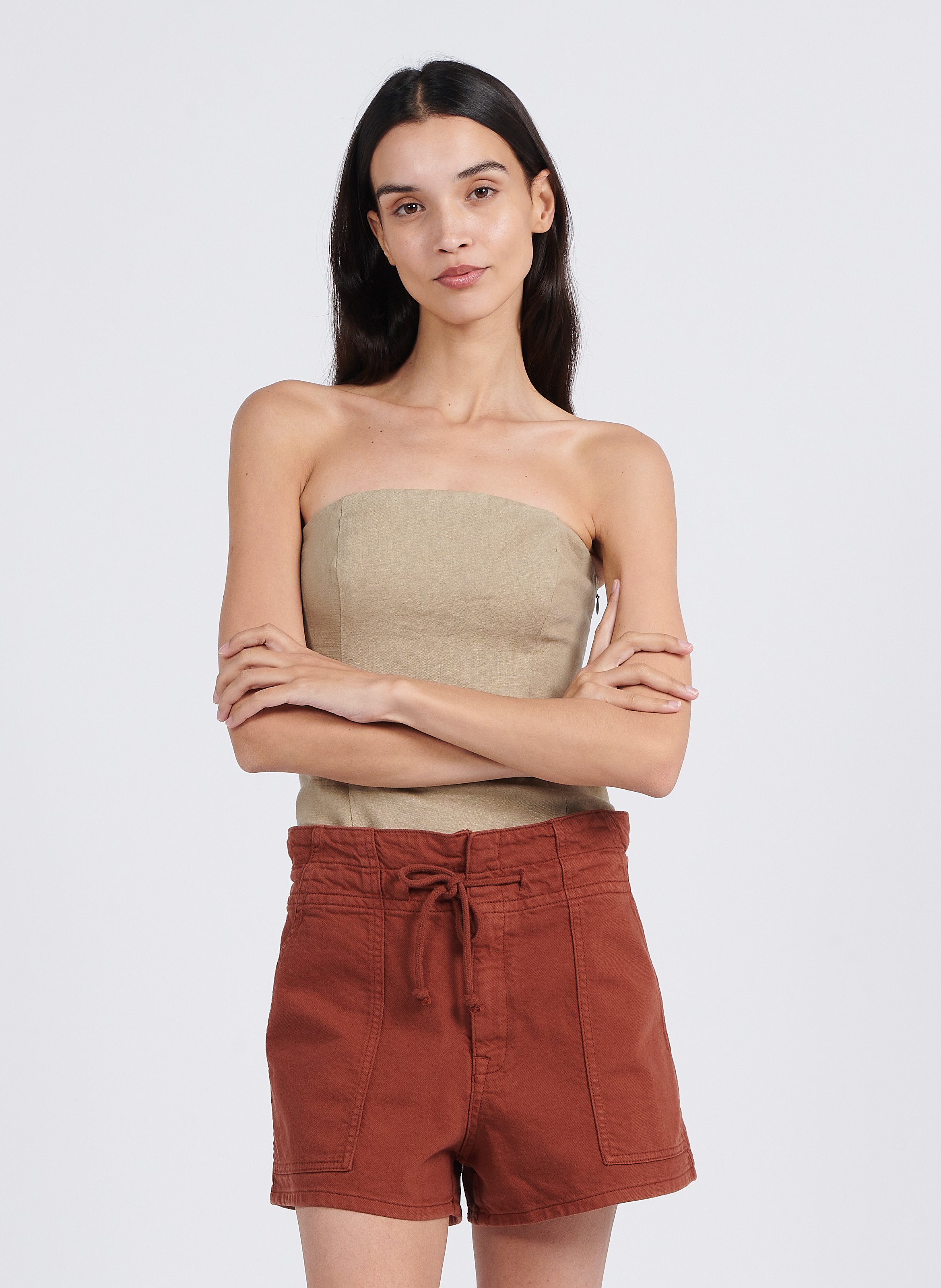 Bustier en lin  SAMSOE SAMSOE Beige