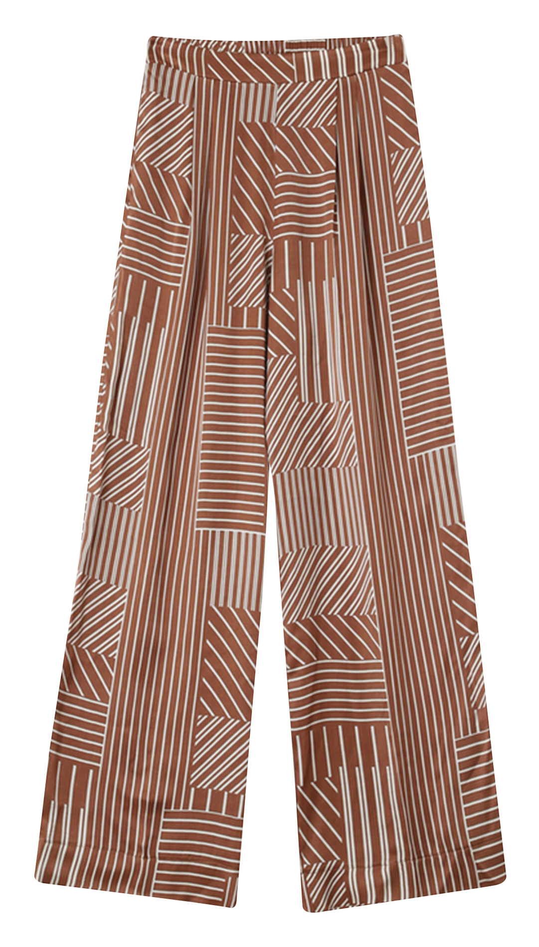 Straight striped trousers  GRACE ET MILA Brown