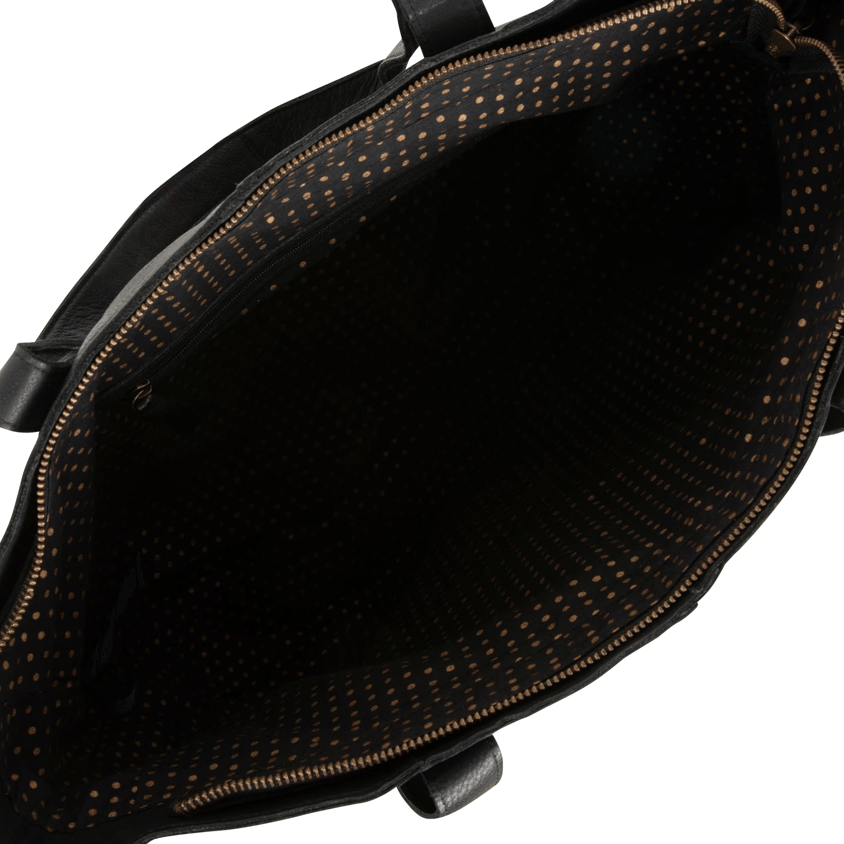 Einkaufstasche aus Leder PIECES Schwarz