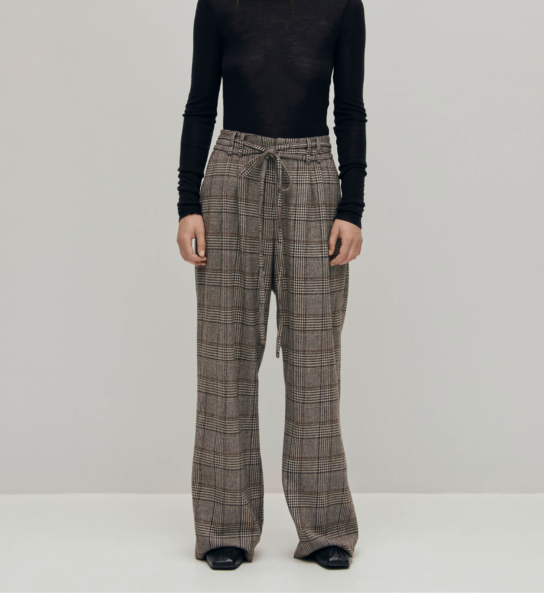Bandol straight woollen trousers ALOHAS Brown