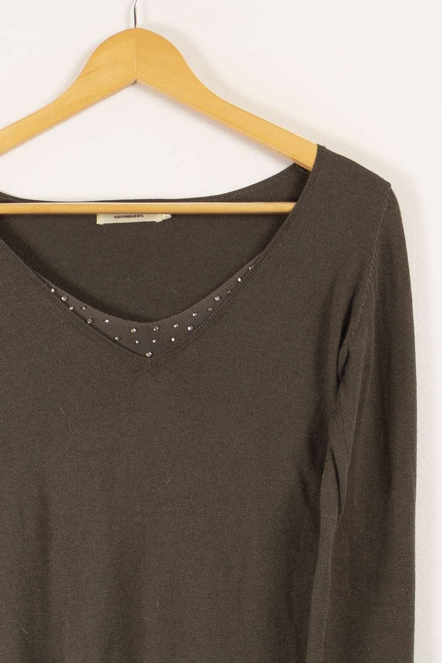 Pull COMPTOIR DES COTONNIERS - Seconde main Vert