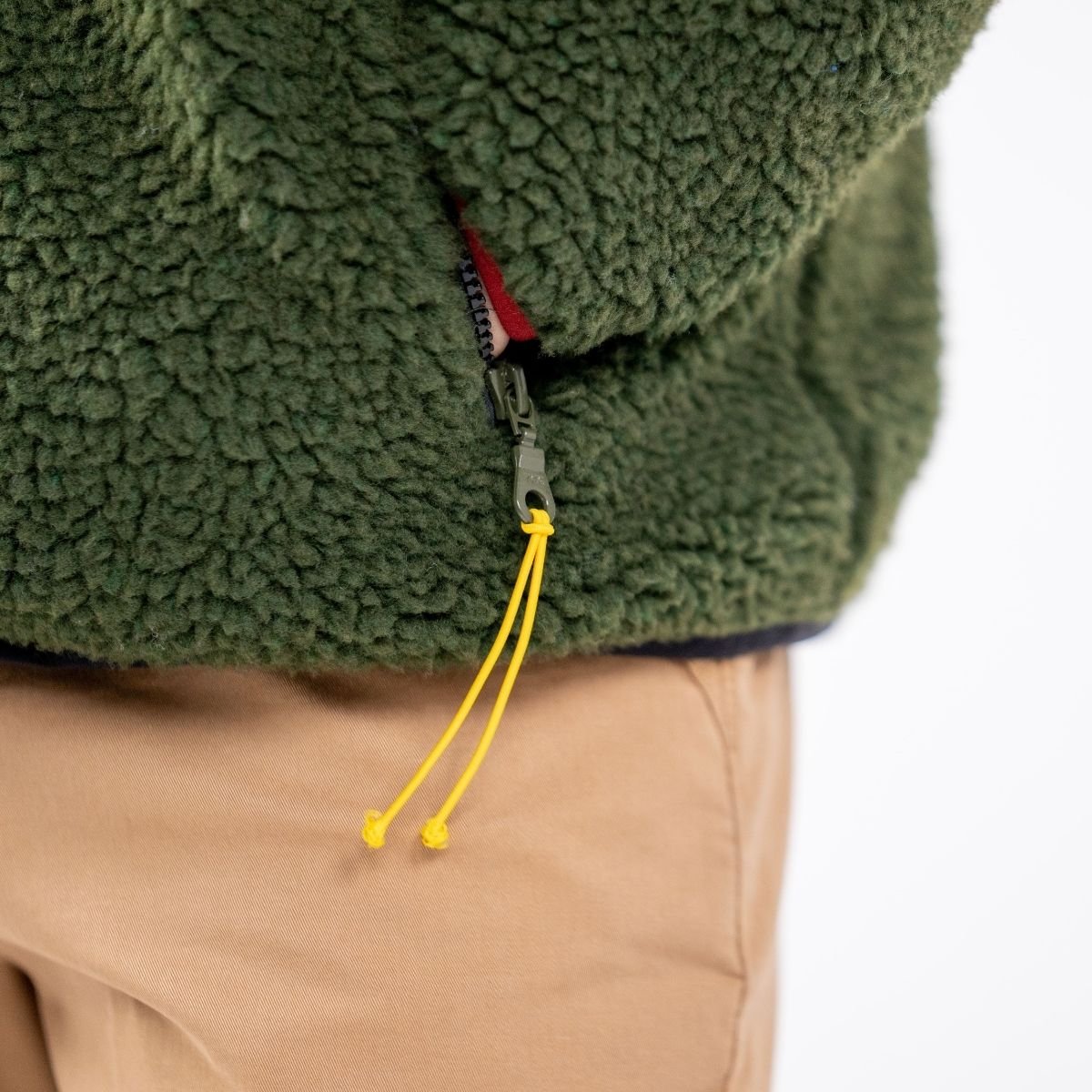 Sherpa zip-up jacket BILLYBELT Khaki