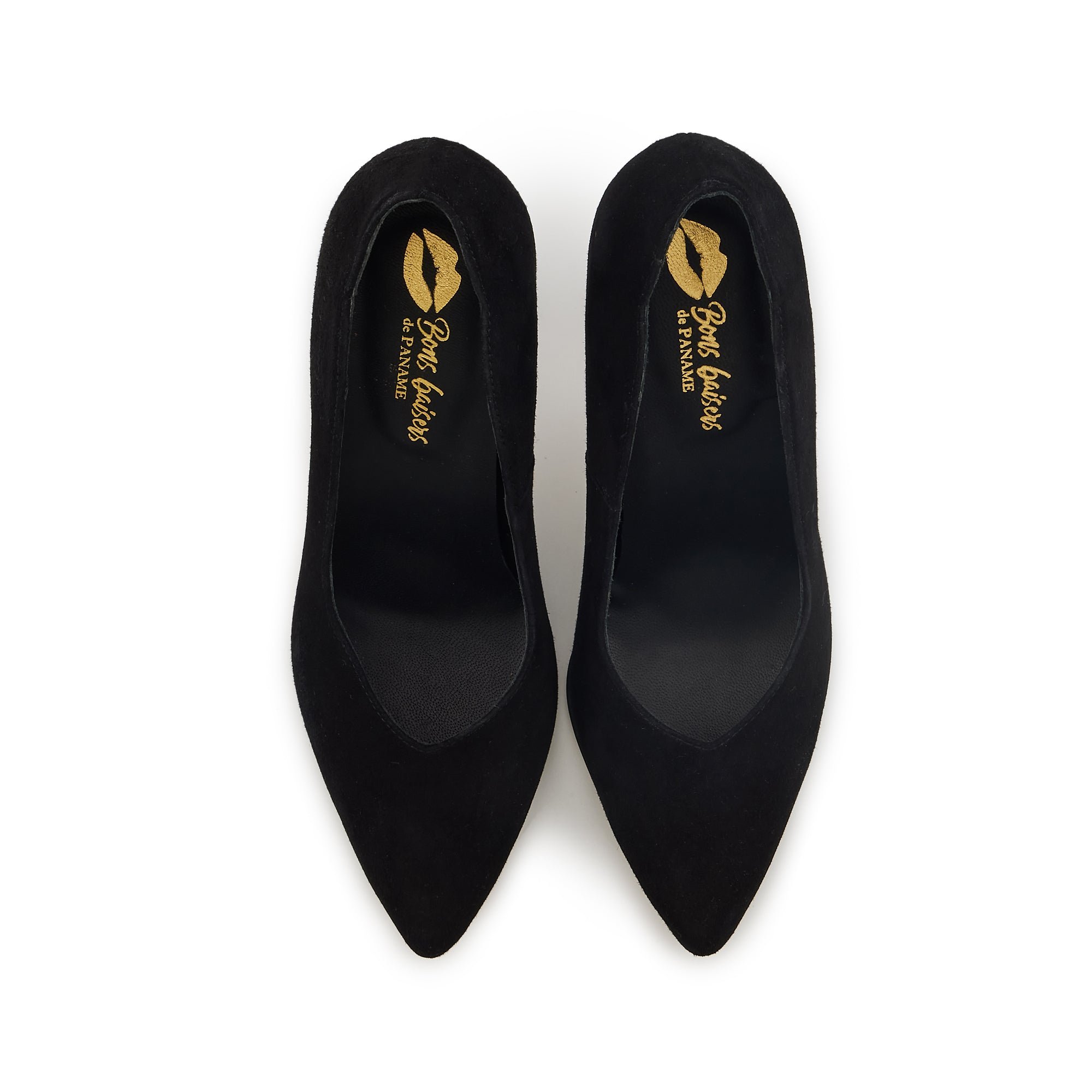 Beyou suede high heels  BONS BAISERS PARIS Black
