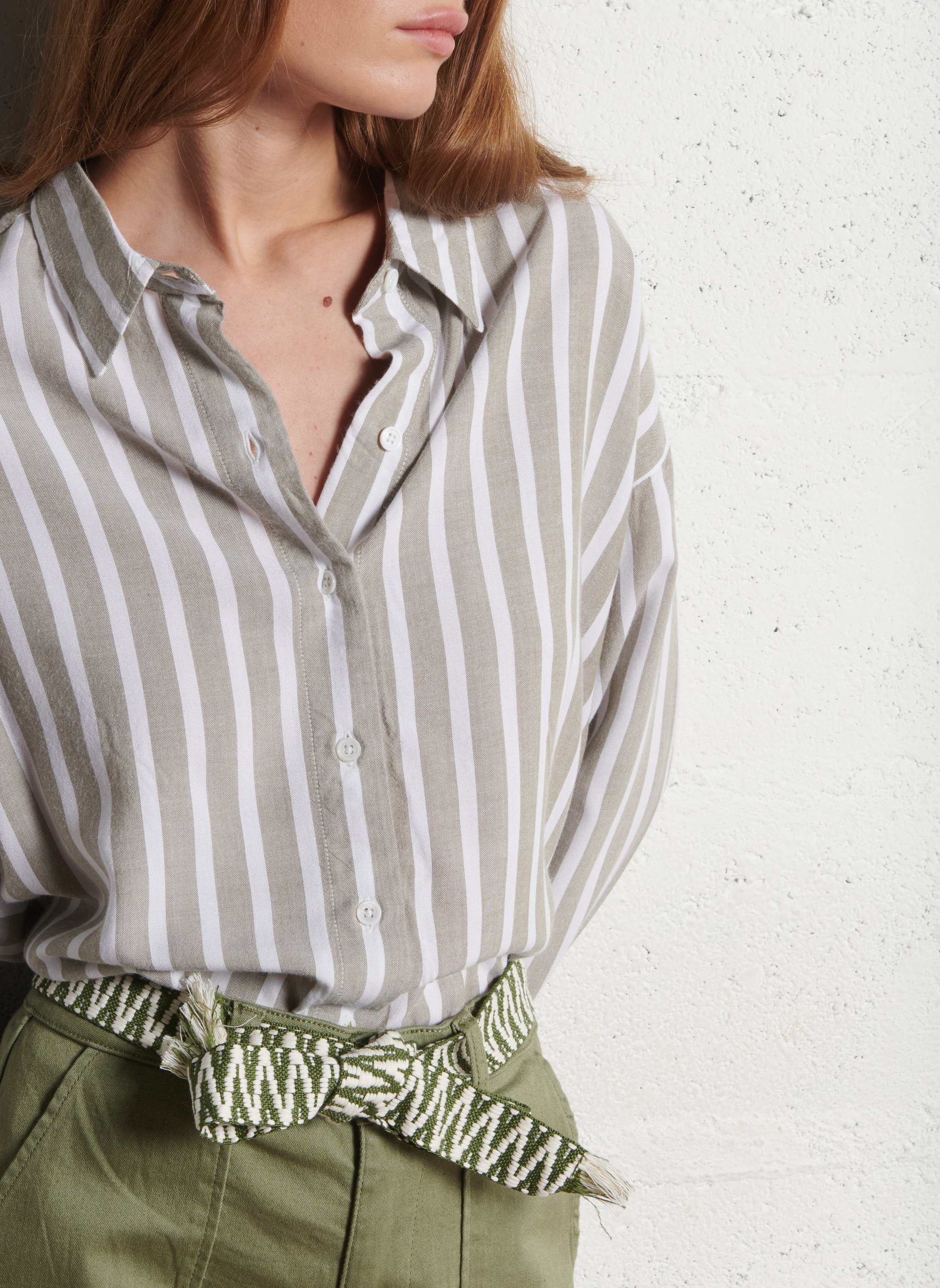 Chemise col classique droite rayée LA PETITE ETOILE Multicolore