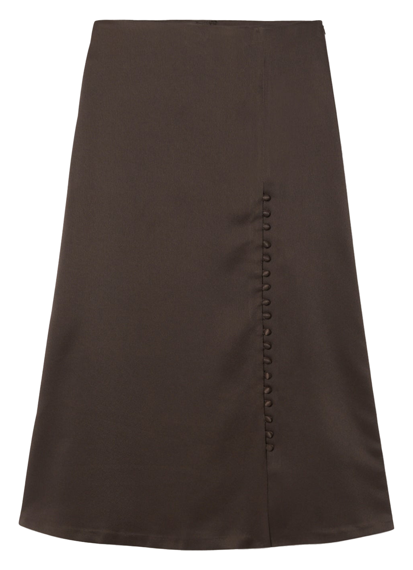 Jupe midi  NITAH Marron