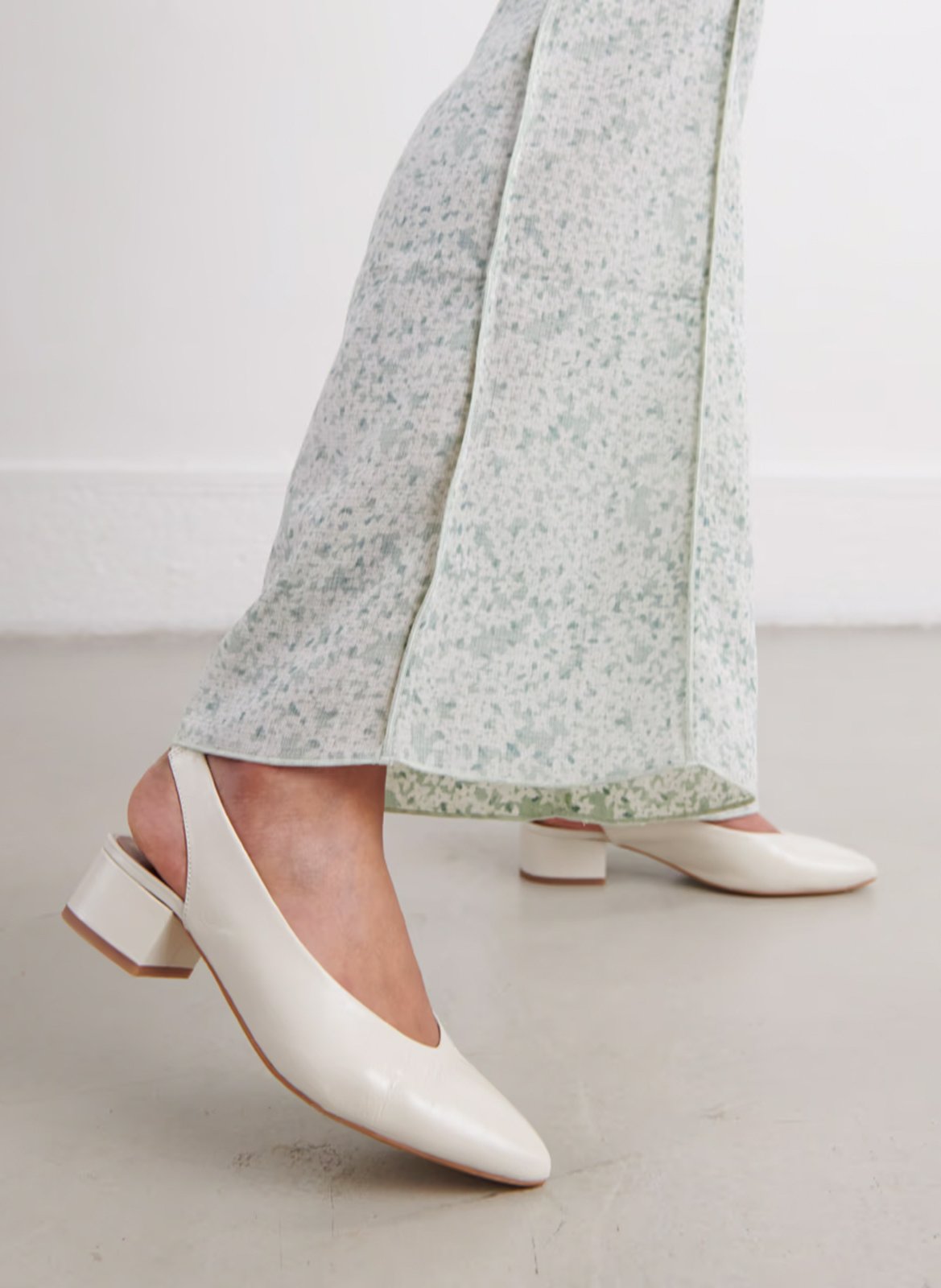 Sandales à talon en cuir JONAK Blanc