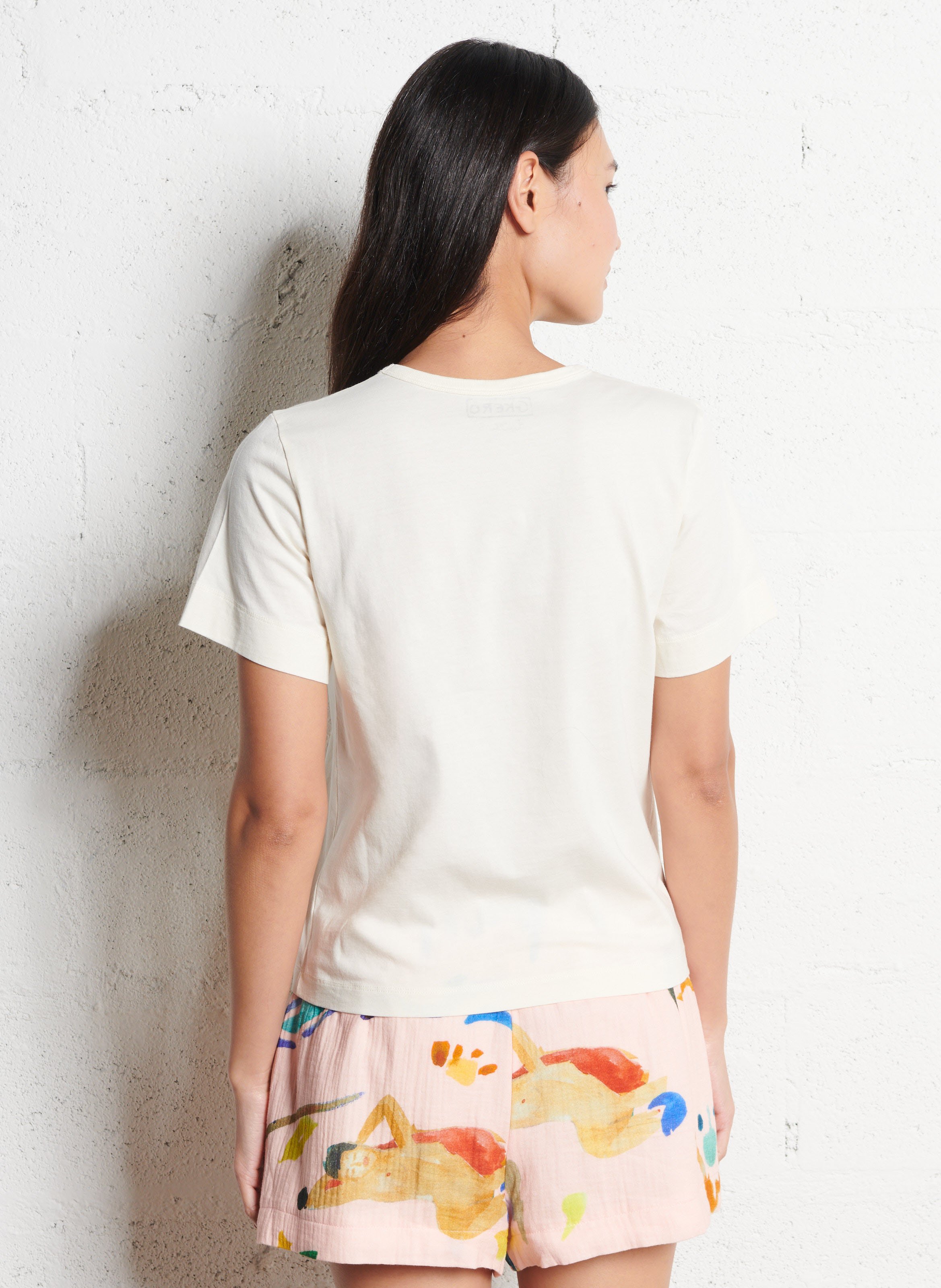Printed organic cotton T-shirt G.KERO Multicolored