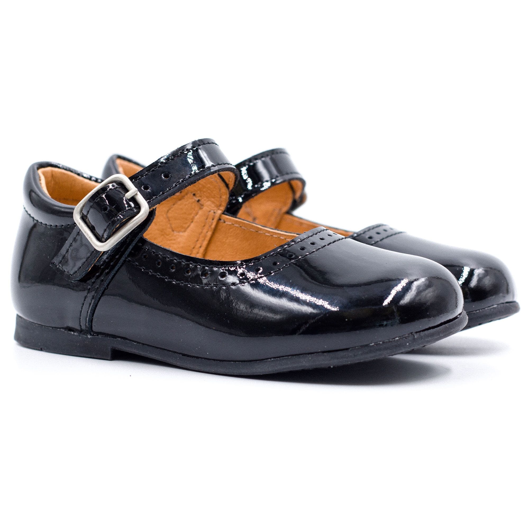 Patent leather baby girl shoes Boni & Sidonie Black