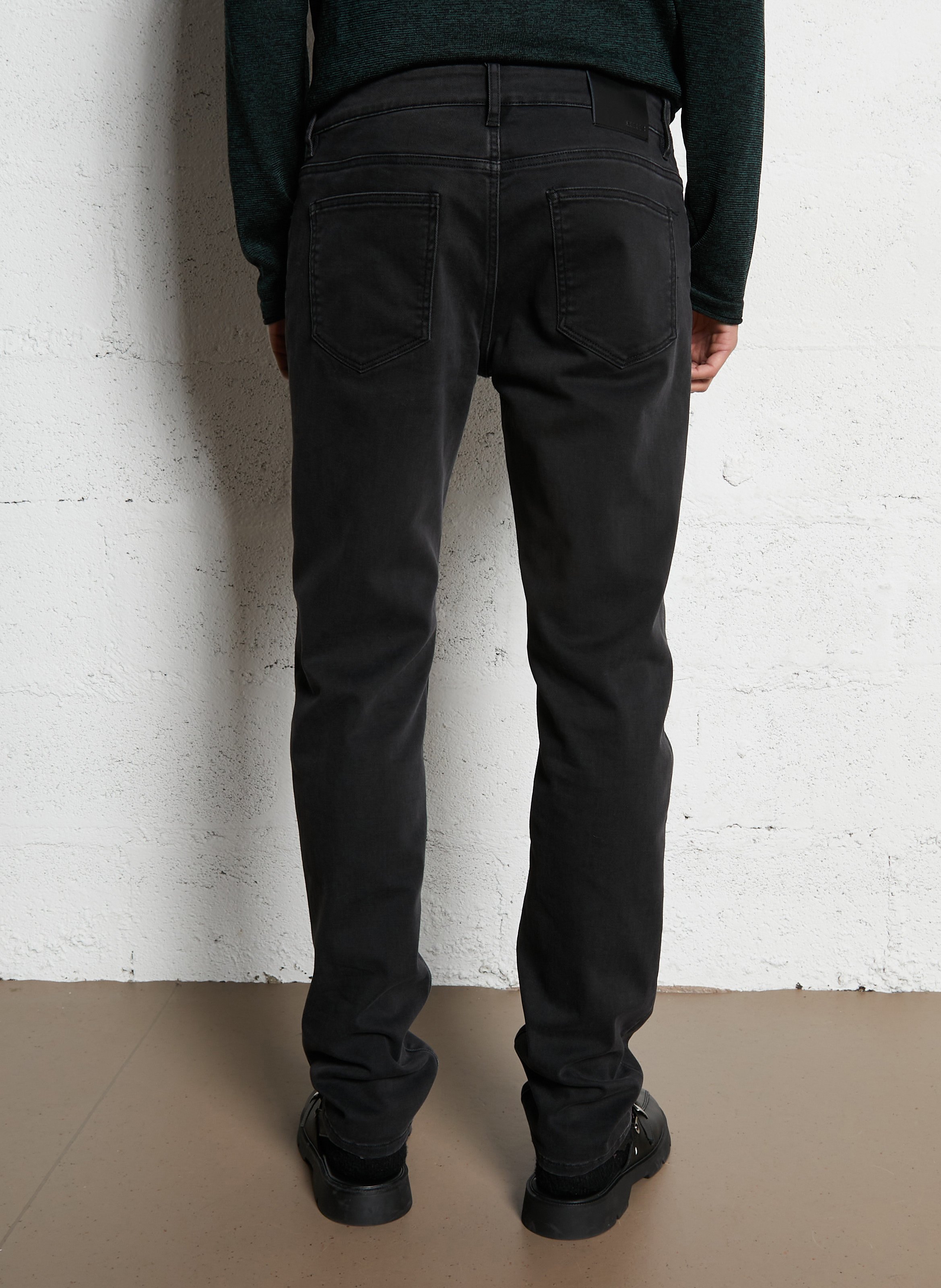 Slim fit jeans effen IKKS Zwart