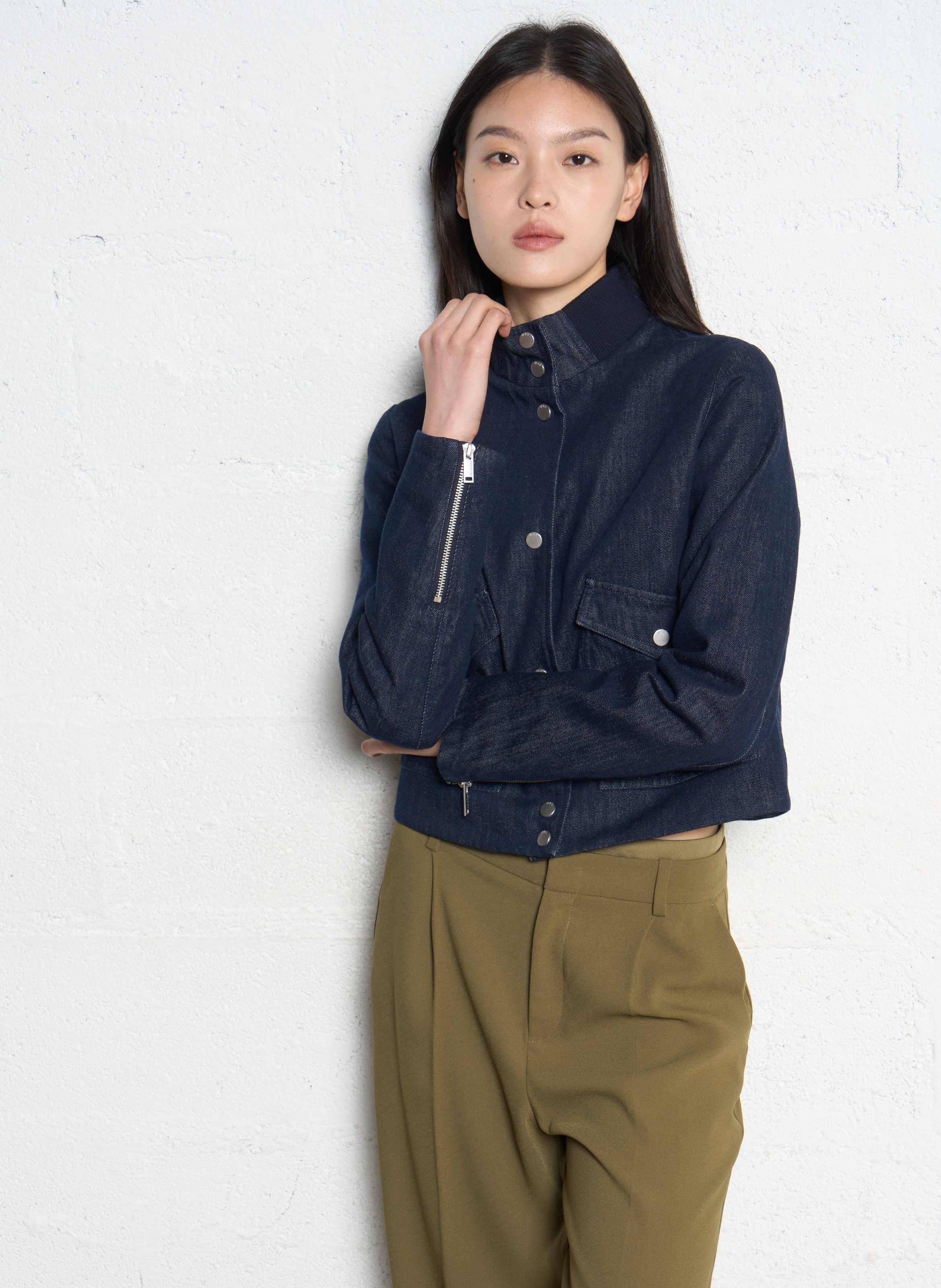 Gerader Blouson aus  IKKS Blau