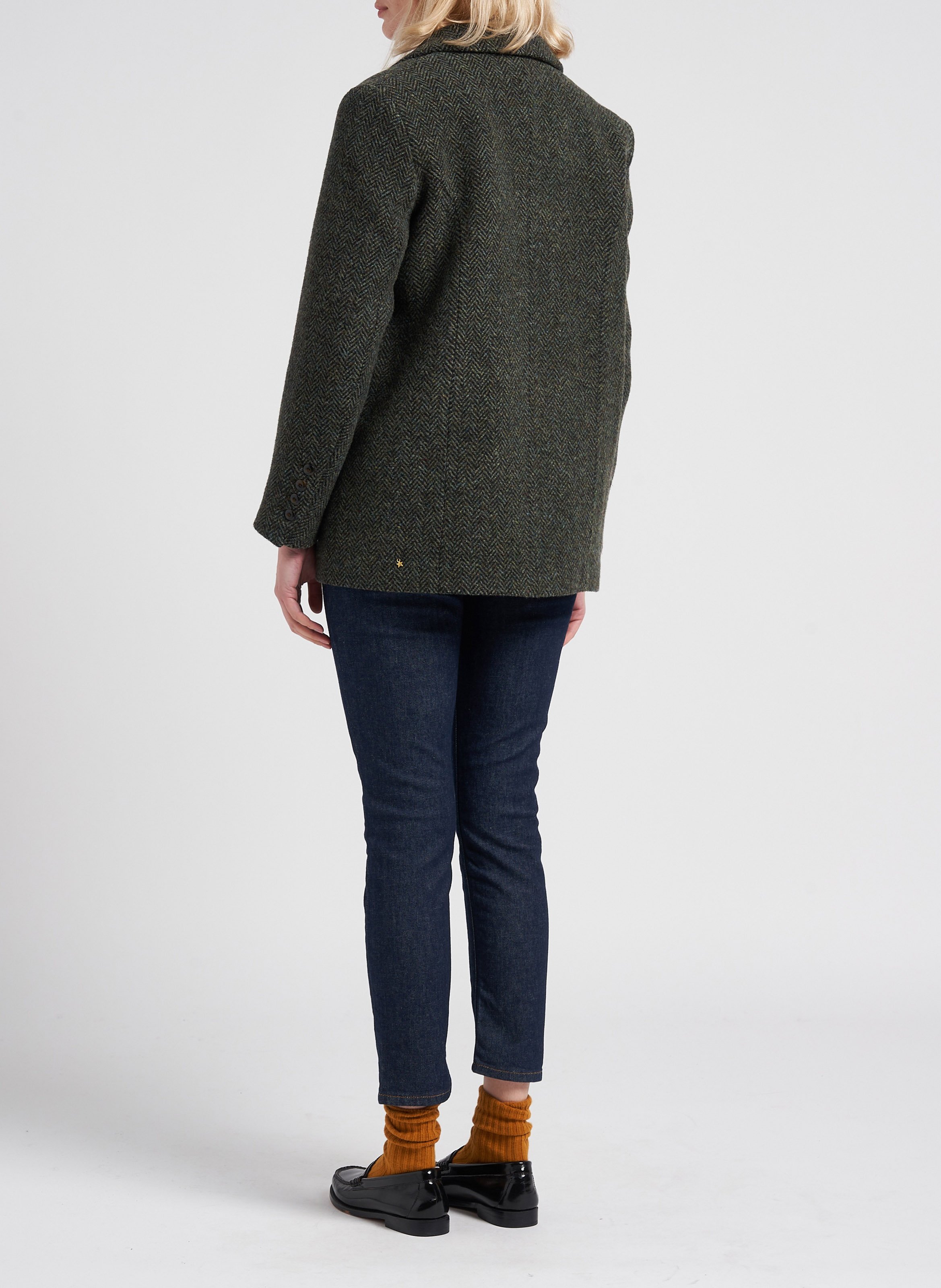 Slim-fit jeans met hoge taille ACQUAVERDE Blauw