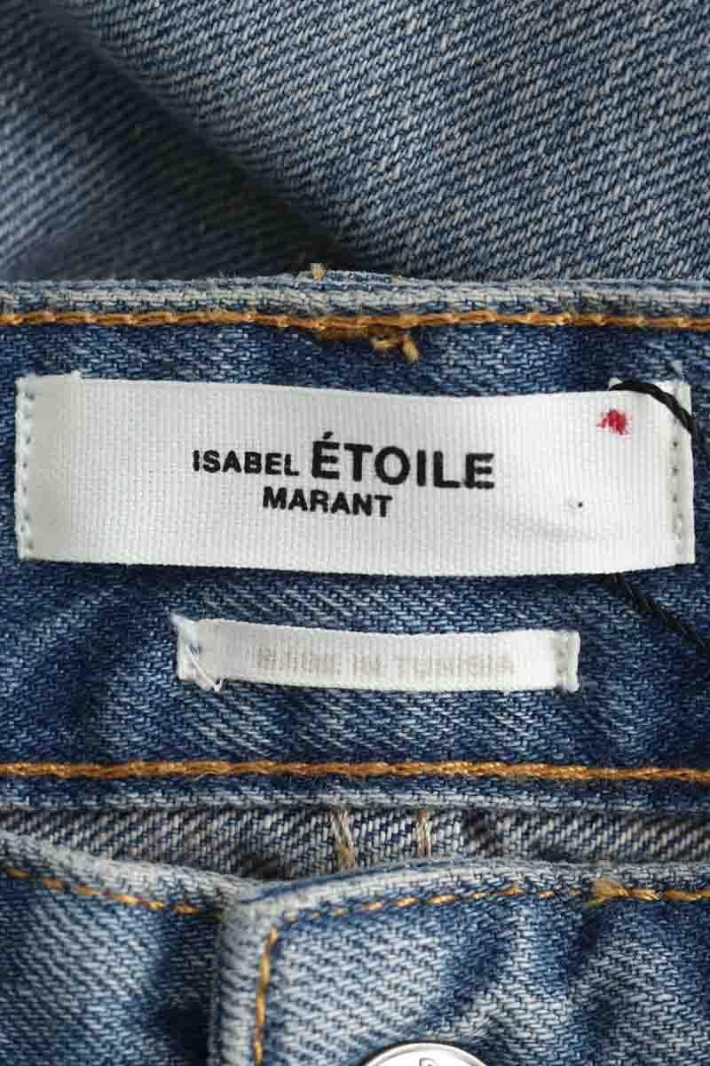 Cotton straight jeans ISABEL MARANT ÉTOILE - SECONDE MAIN Blue