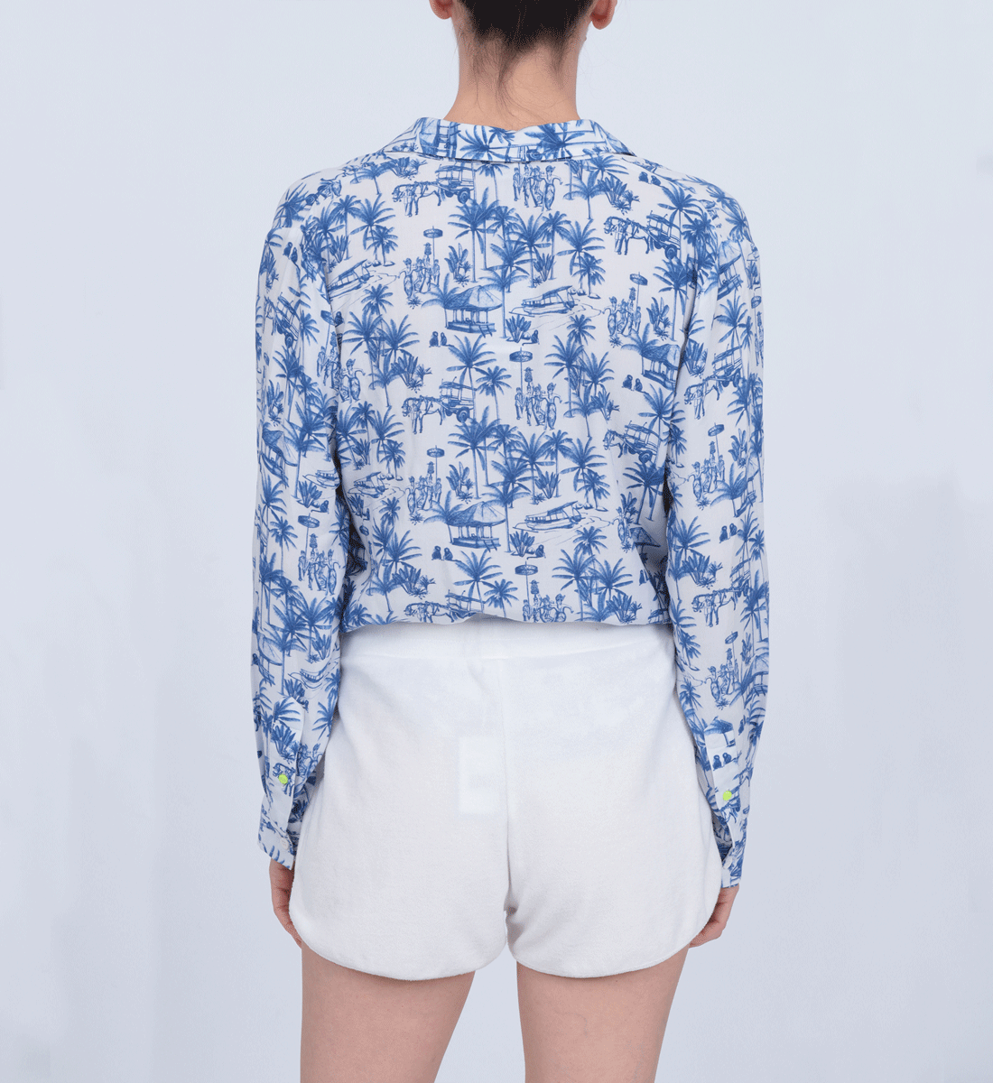 Balinese canvas shirt GILI'S Blue