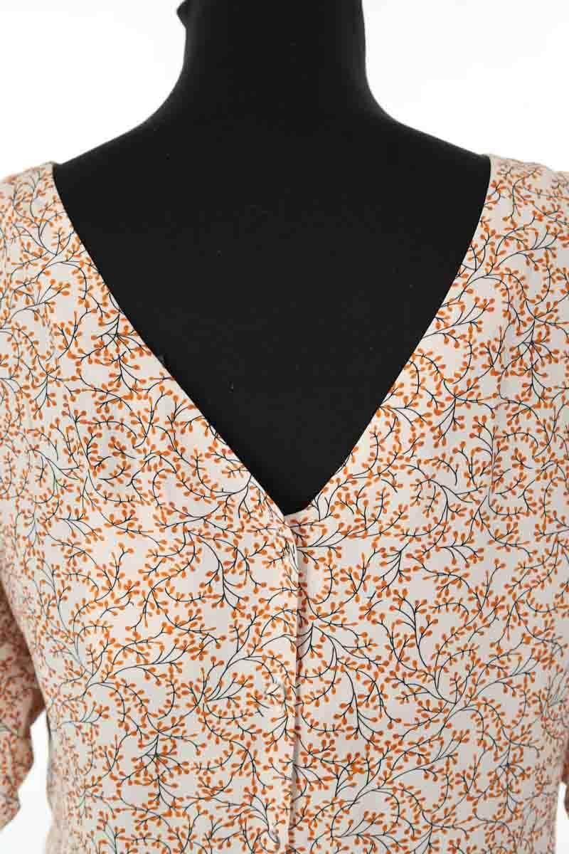 Silk blouse TARA JARMON - Seconde Main Orange