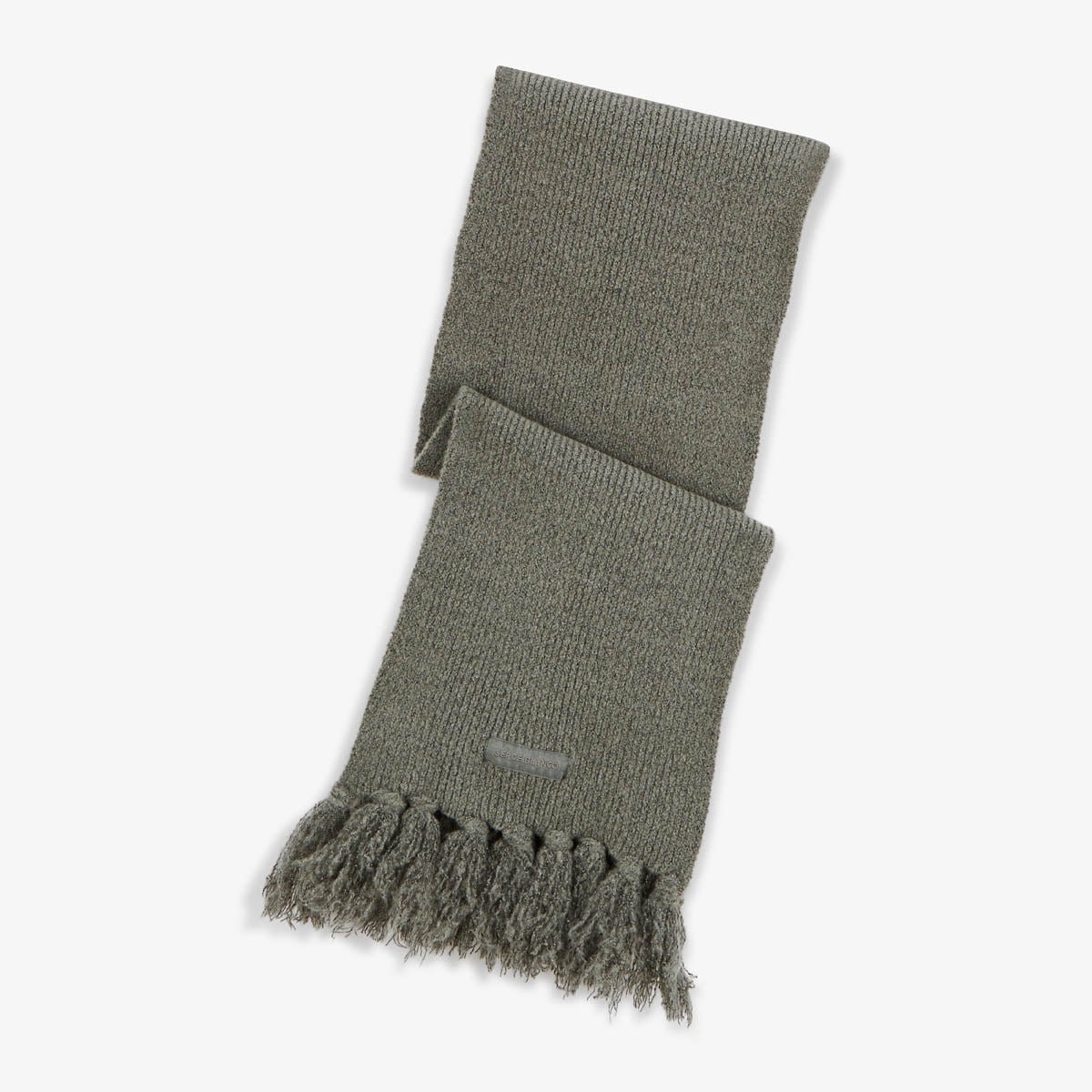 Solid fringe scarf SERGE BLANCO Grey
