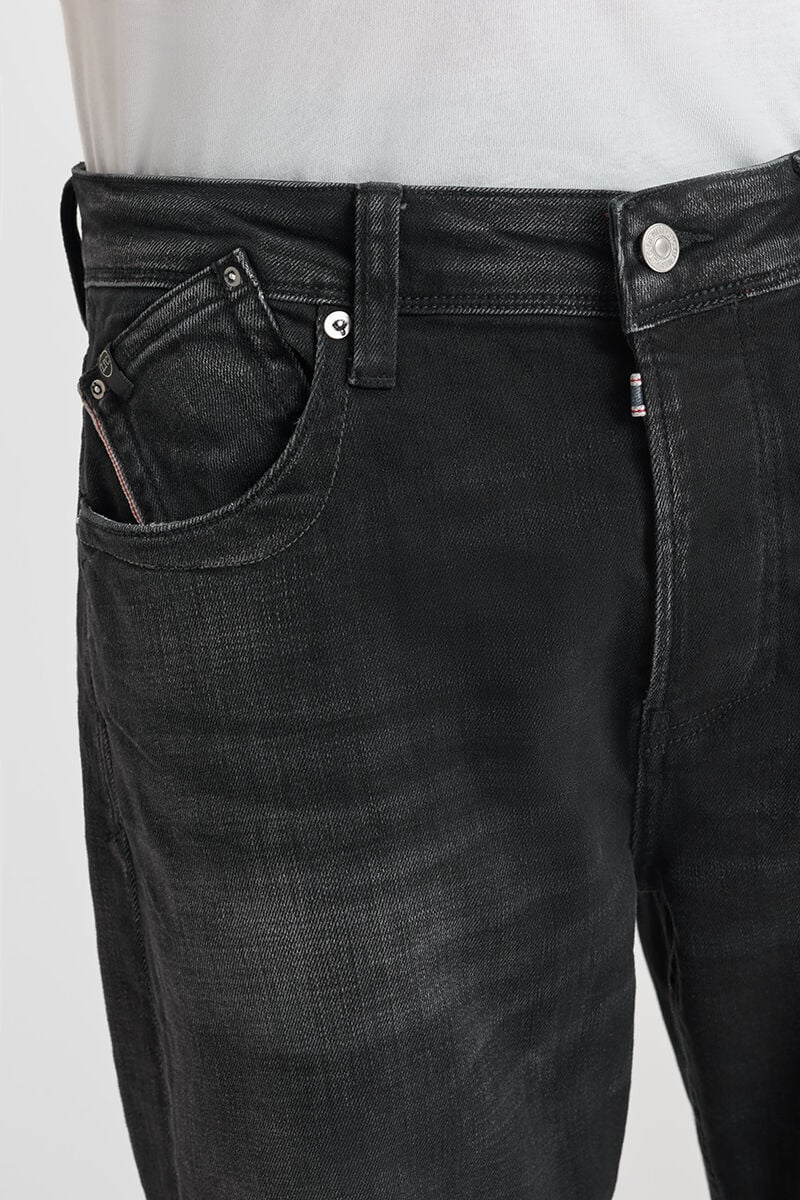 Loose, oversized jeans, length 34 LE TEMPS DES CERISES Black