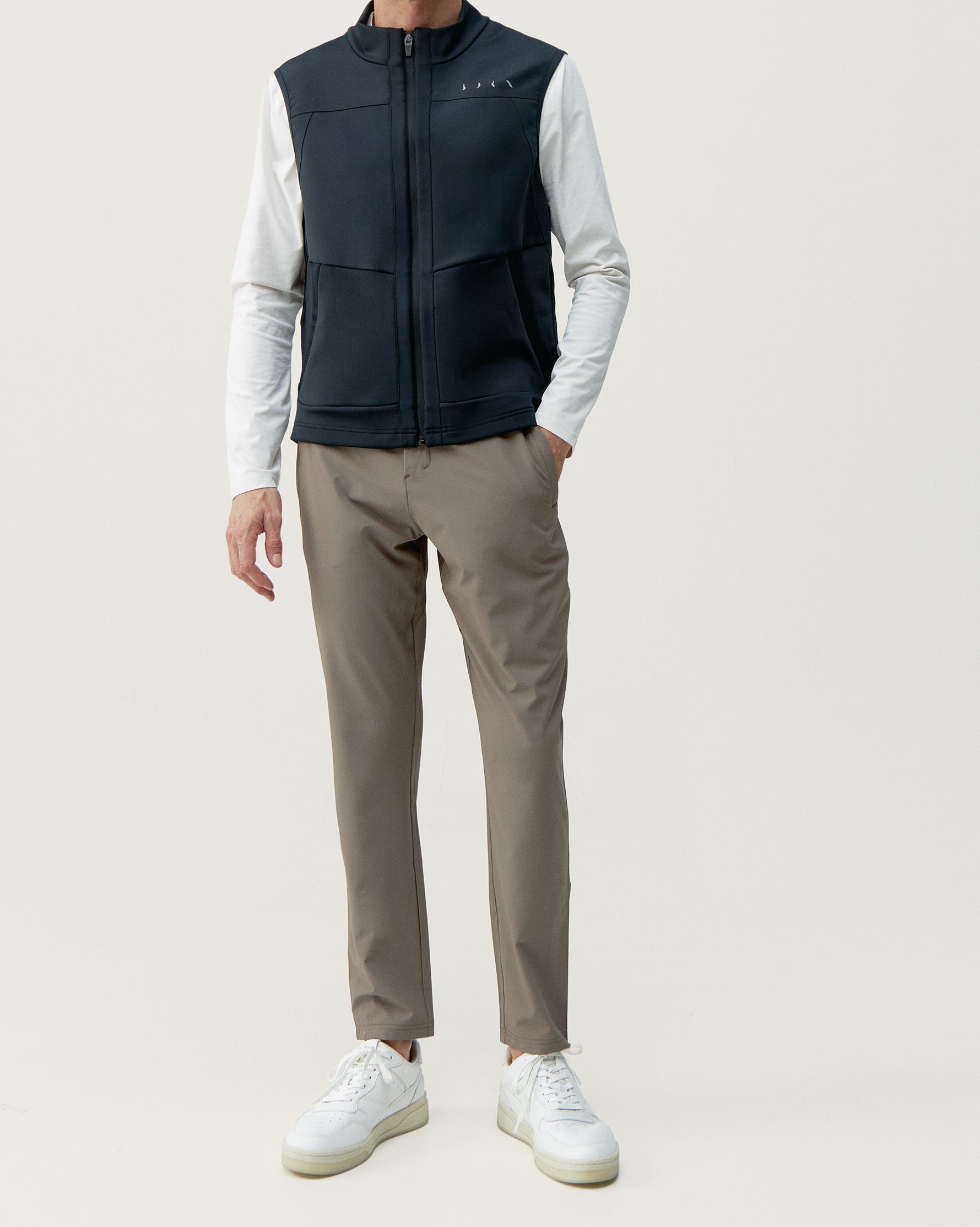 Zip-up performance athleisure sports jacket BORN LIVING YOGA Black