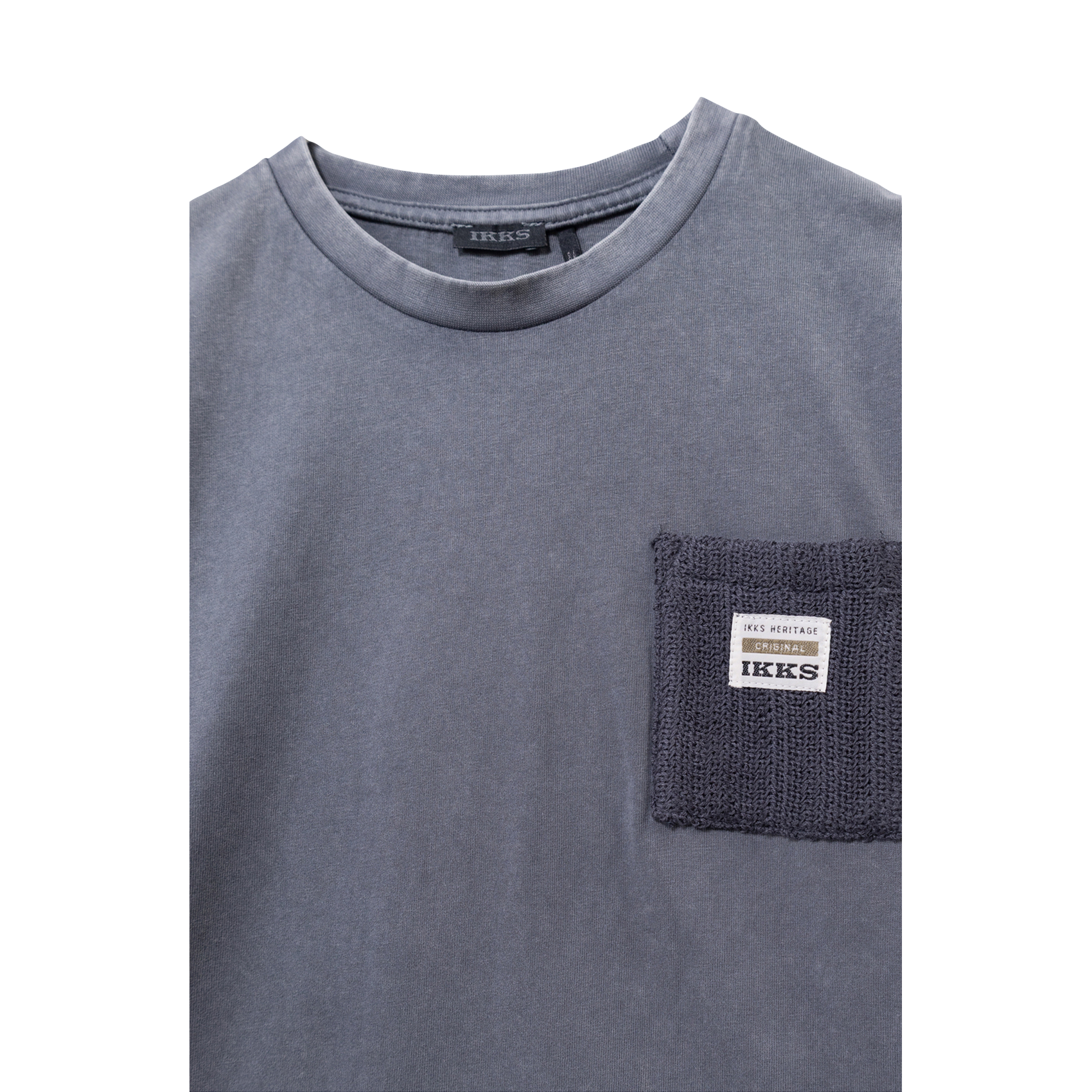 Long-sleeved T-shirt with knitted pocket IKKS JUNIOR Blue