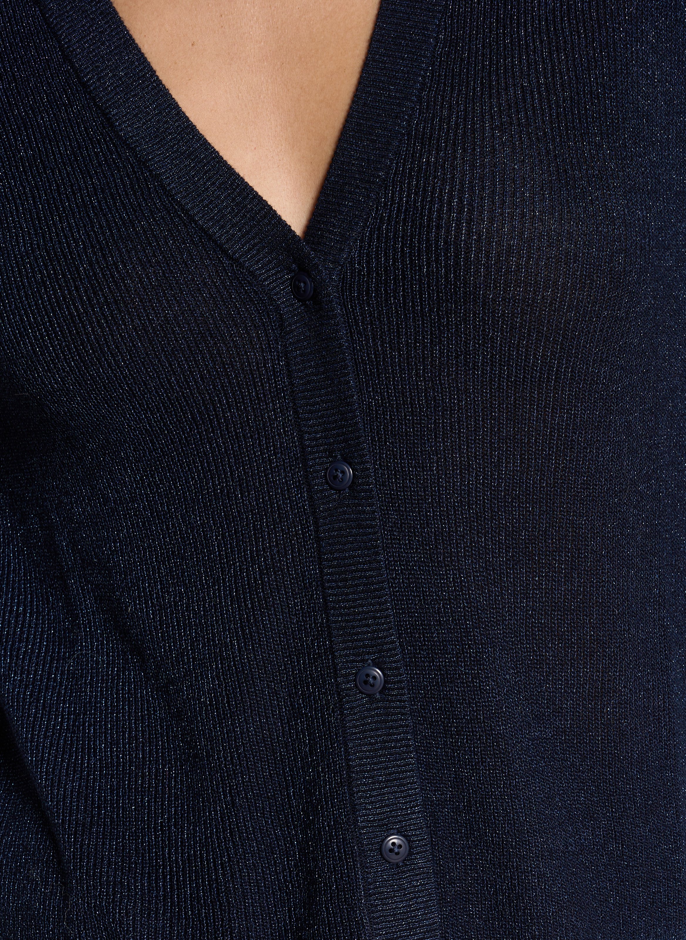 Gilet droit à col V SUD EXPRESS Bleu