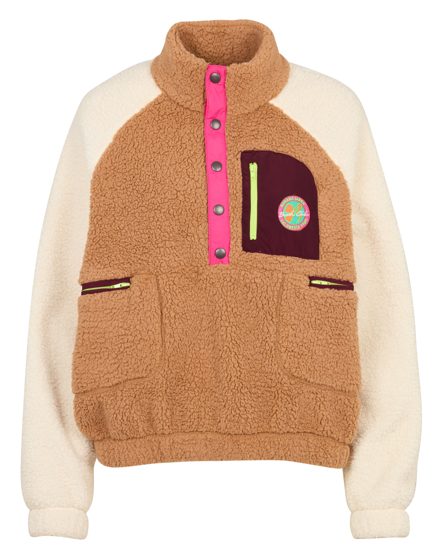 Polaire col montant BANANA MOON Marron