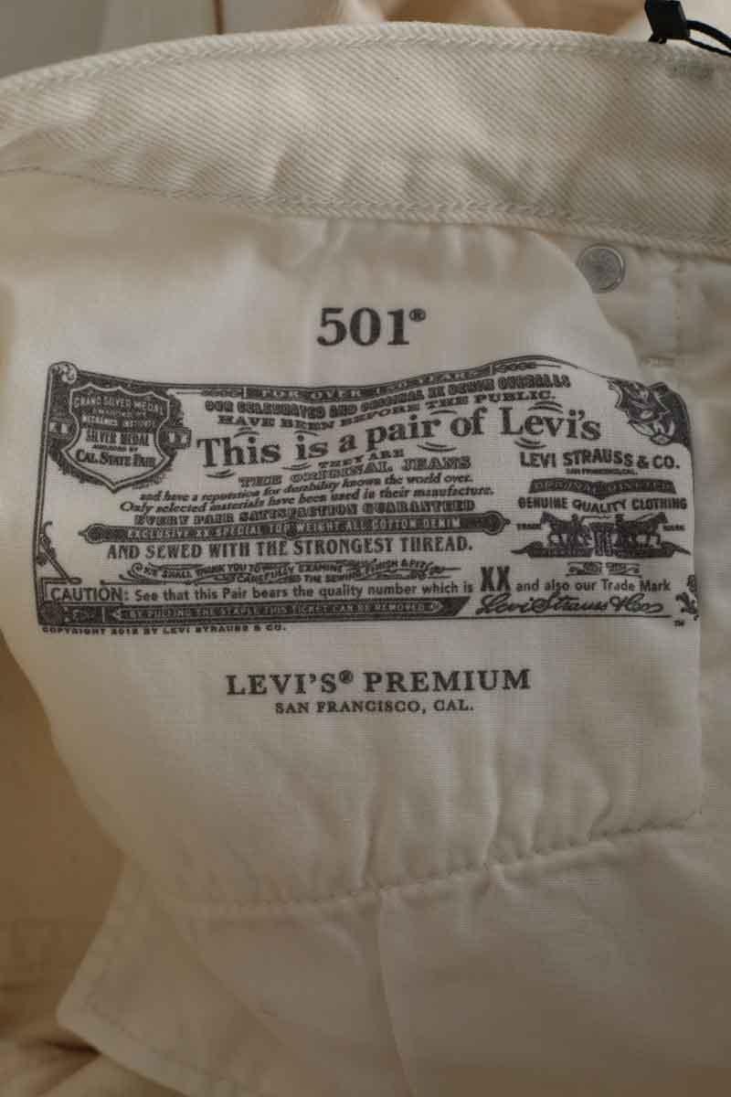 501 straight jeans LEVI'S - Seconde main White